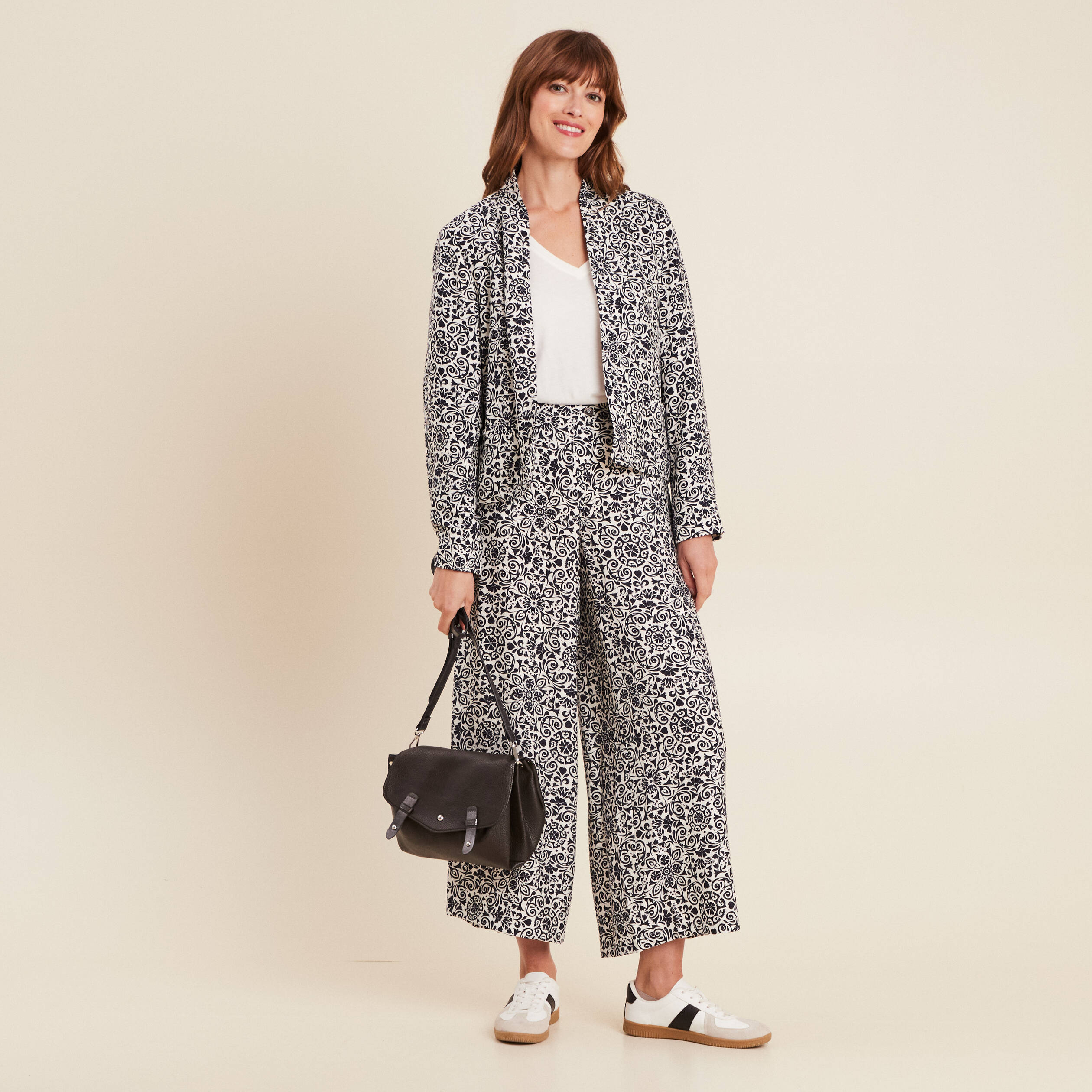 Veste ouverte doublée bleu marine femme