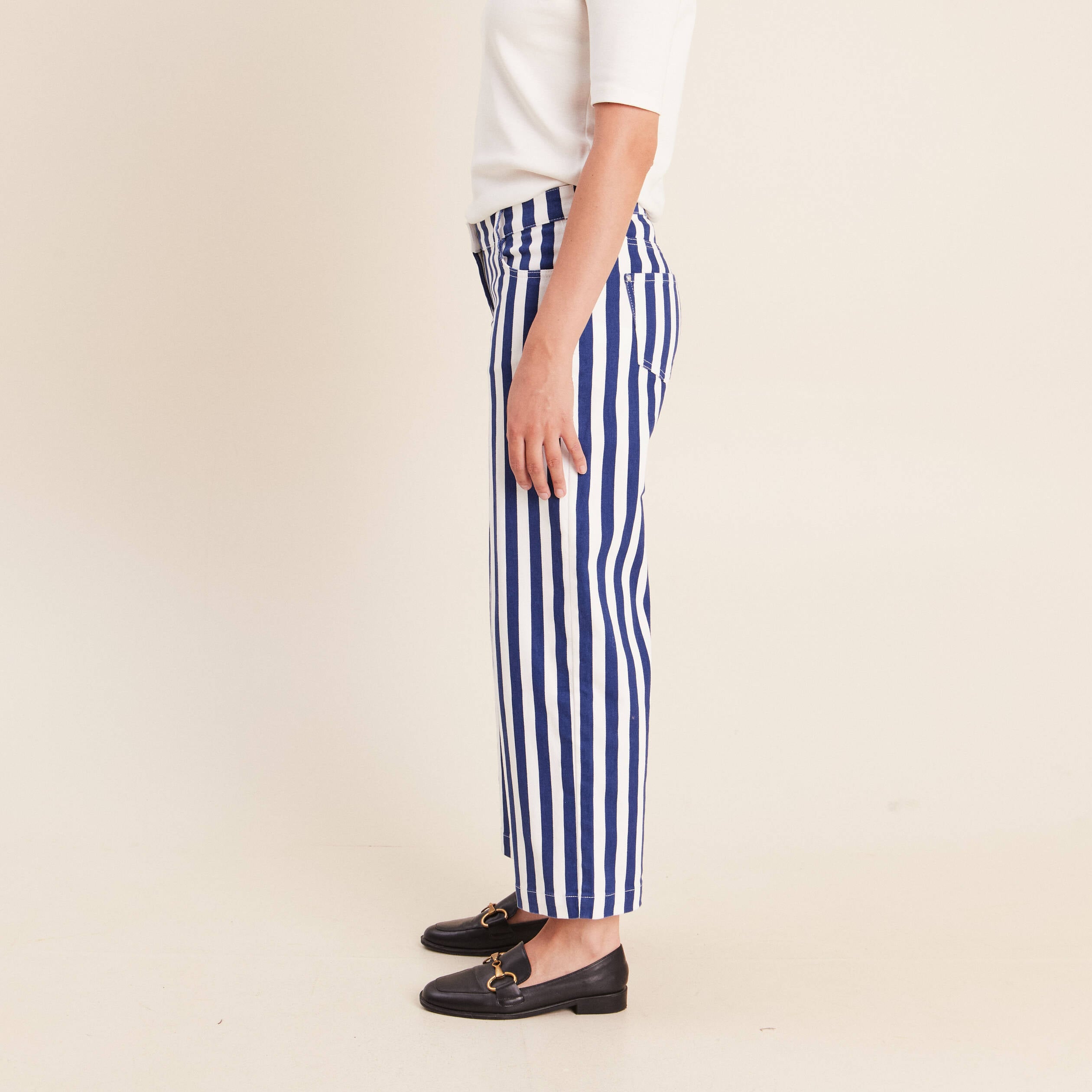 Pantalon bleu femme