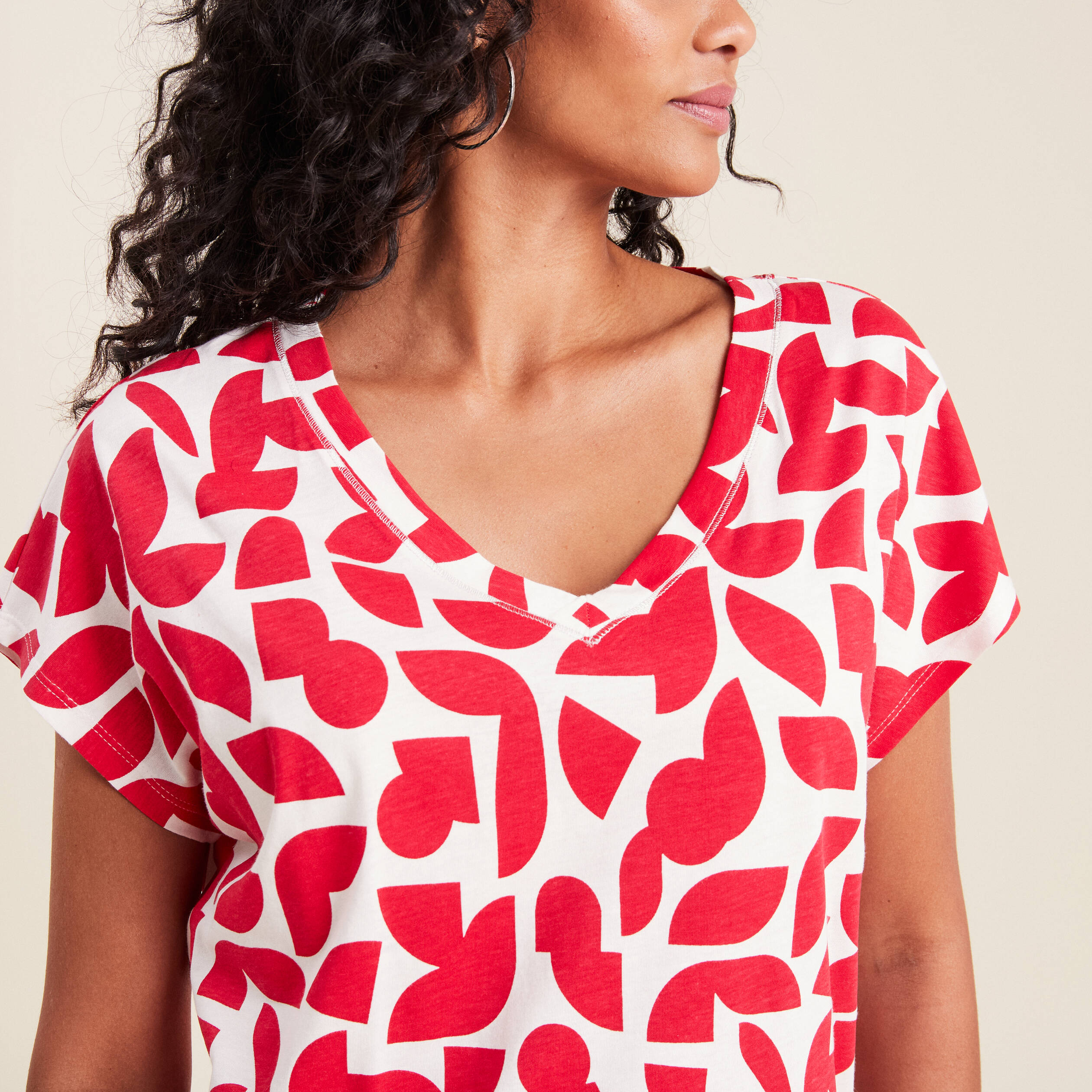T-shirt manches courtes noir femme
