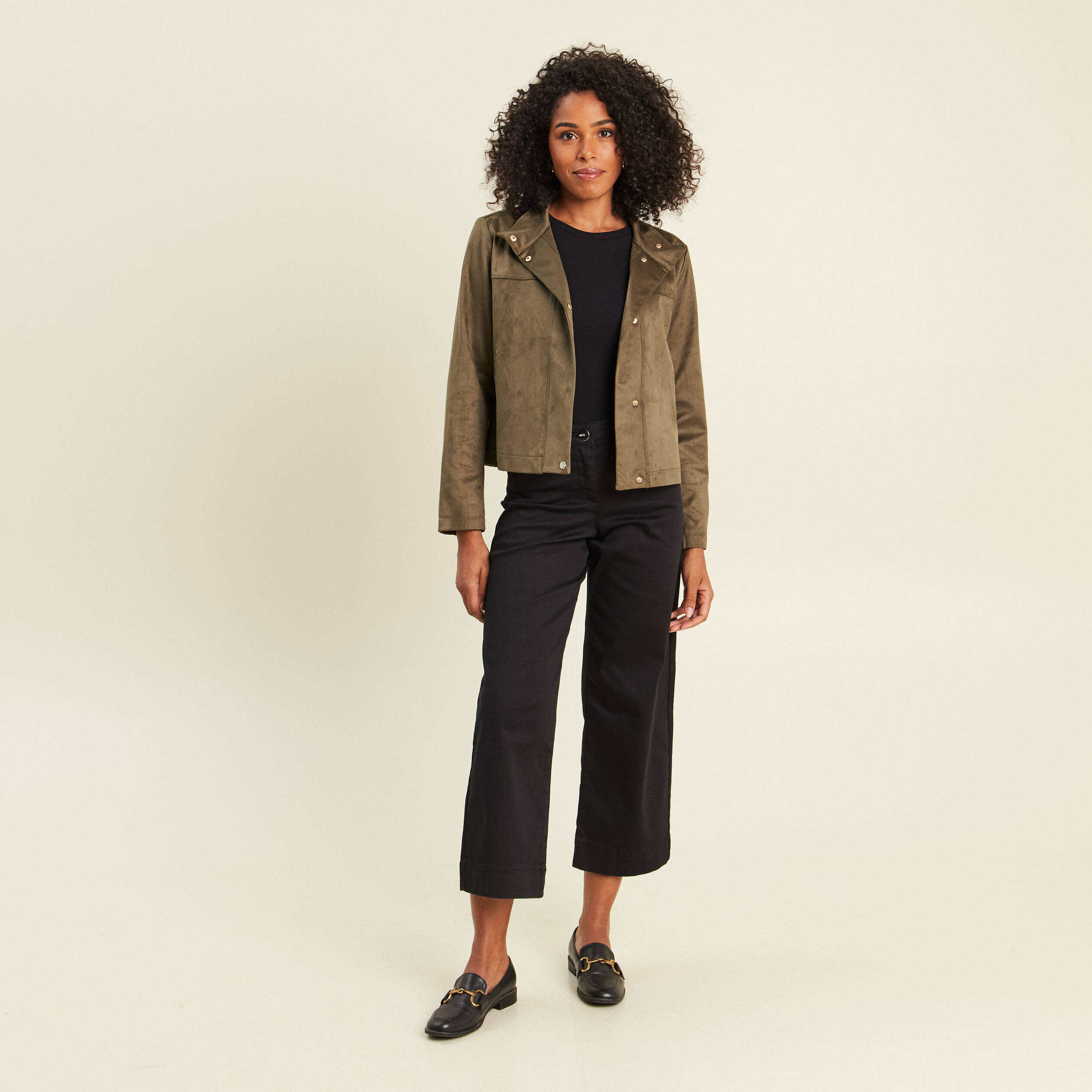 Pantalon magique coupe large l'unique noir femme