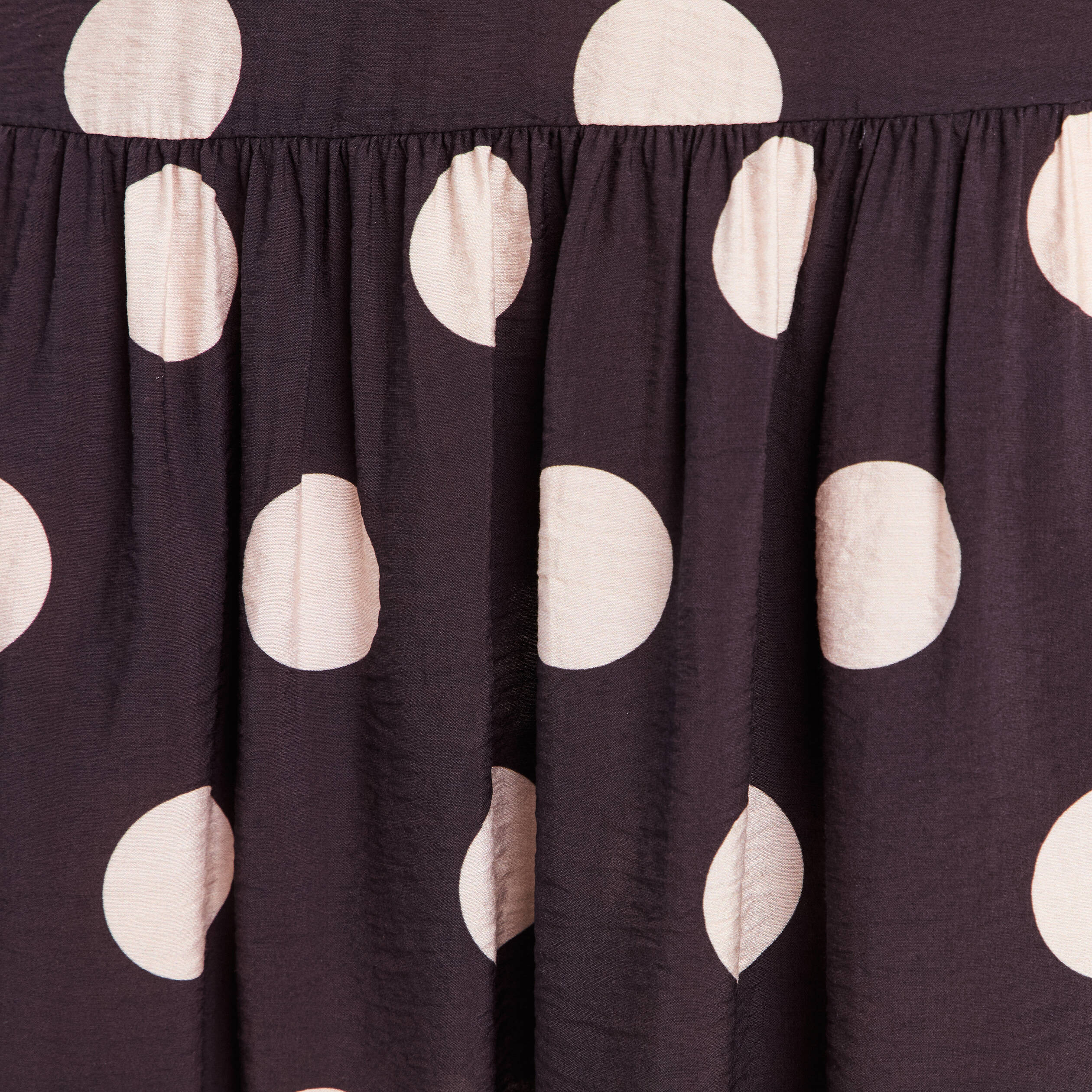 Jupon &agrave; pois noir femme