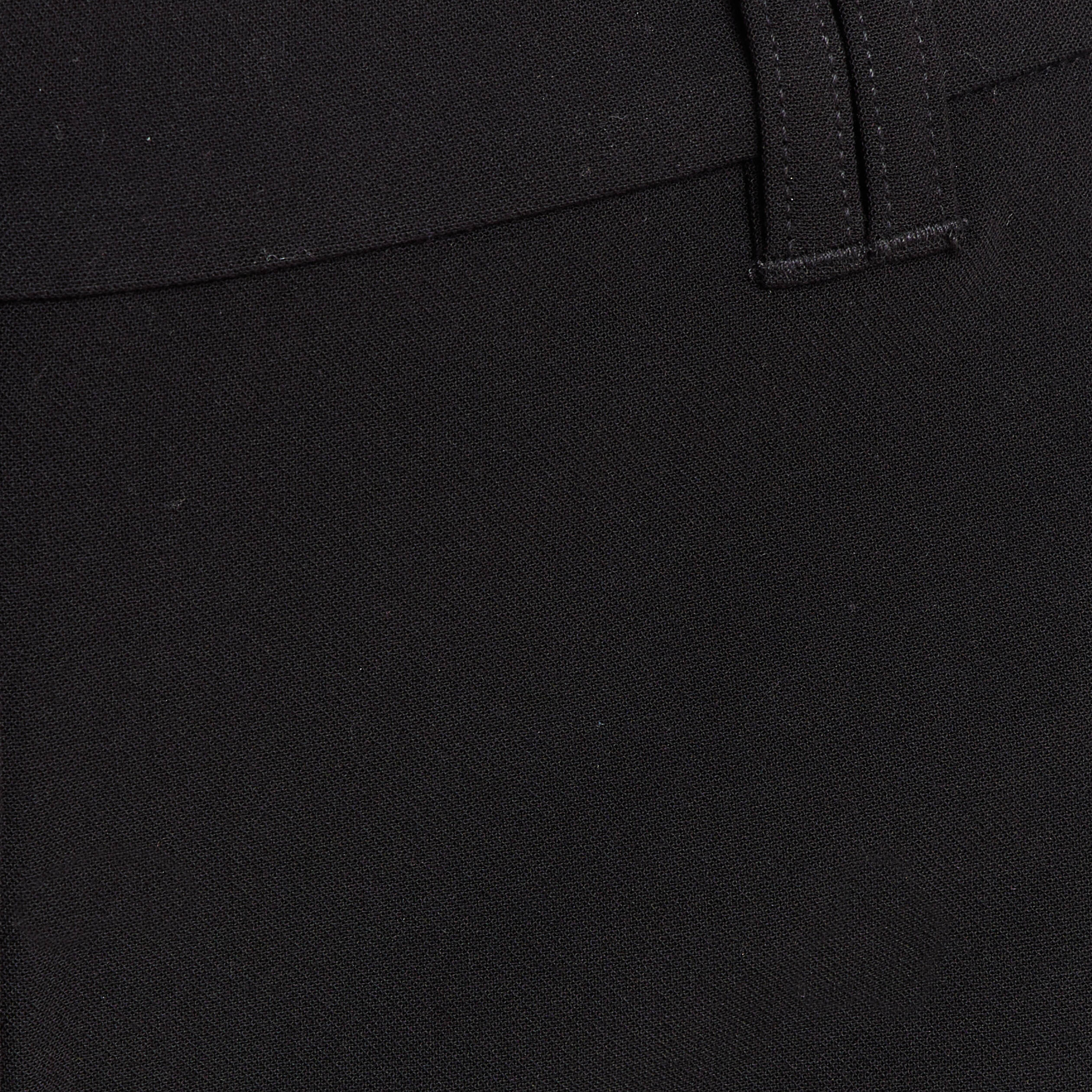 Pantalon taille haute fluide noir femme