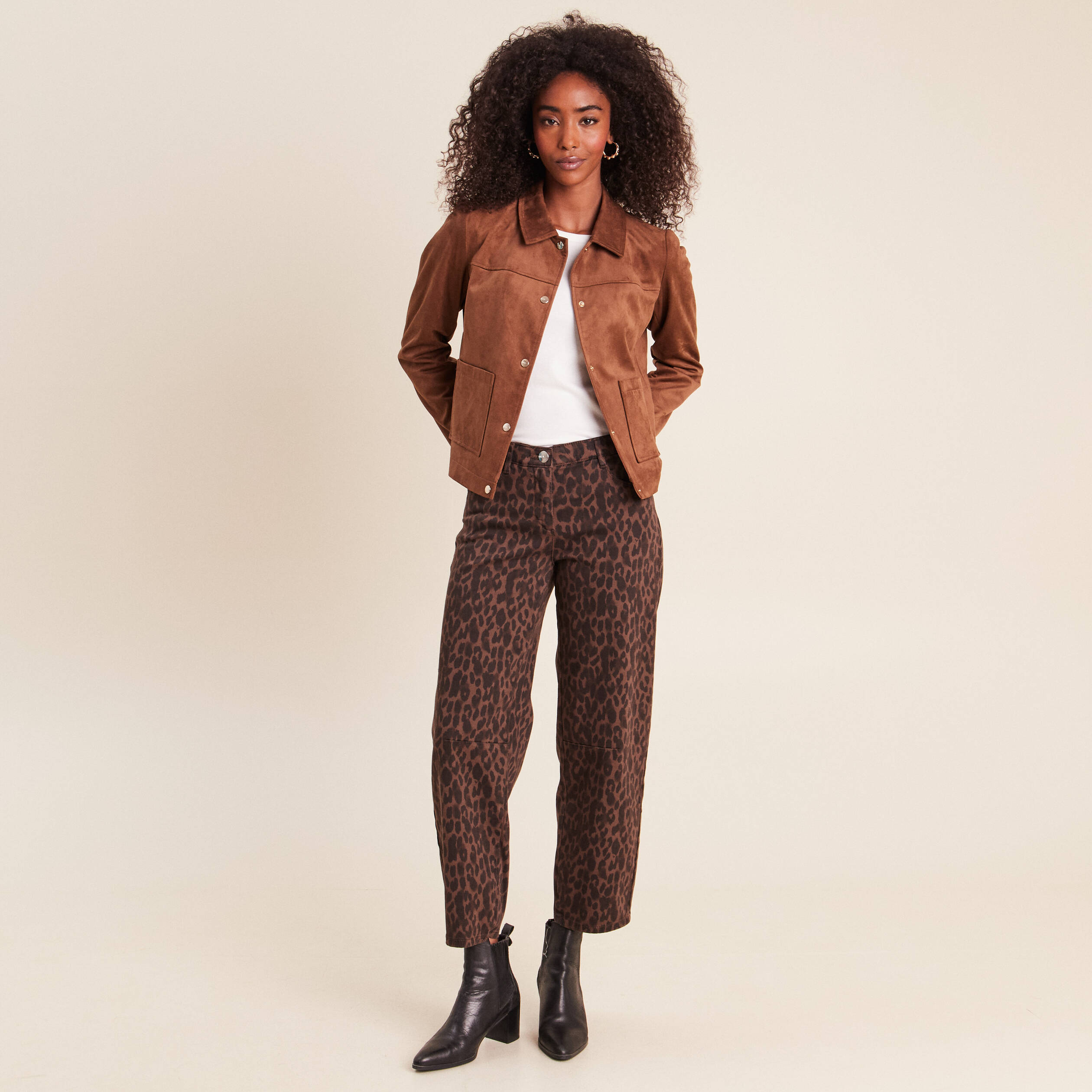 Pantalon magique l'unique marron chocolat femme