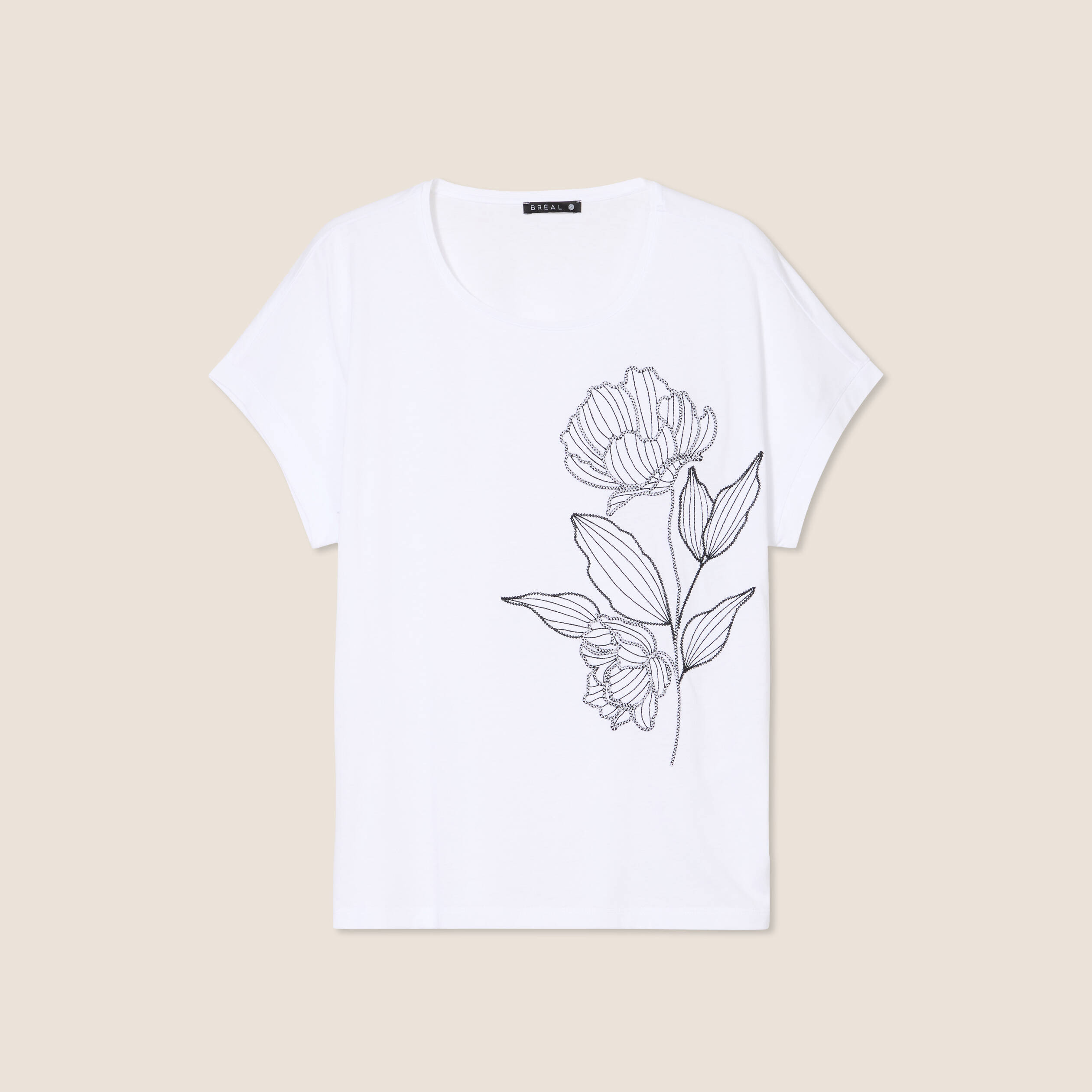 t shirt manches courtes blanc femme T-shirt manches courtes blanc femme