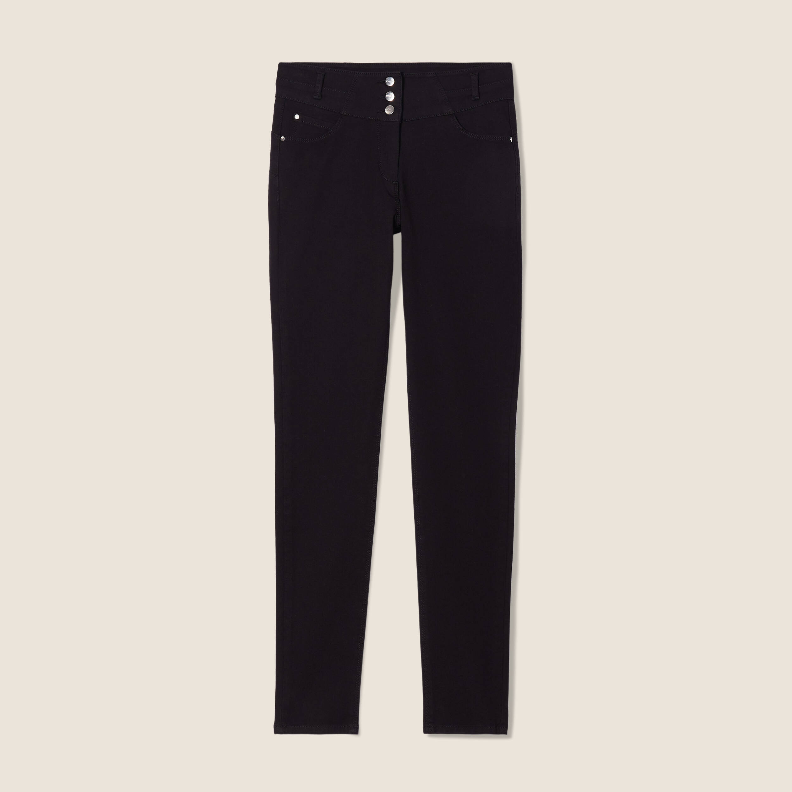 Pantalon magique galbant et confortable noir femme