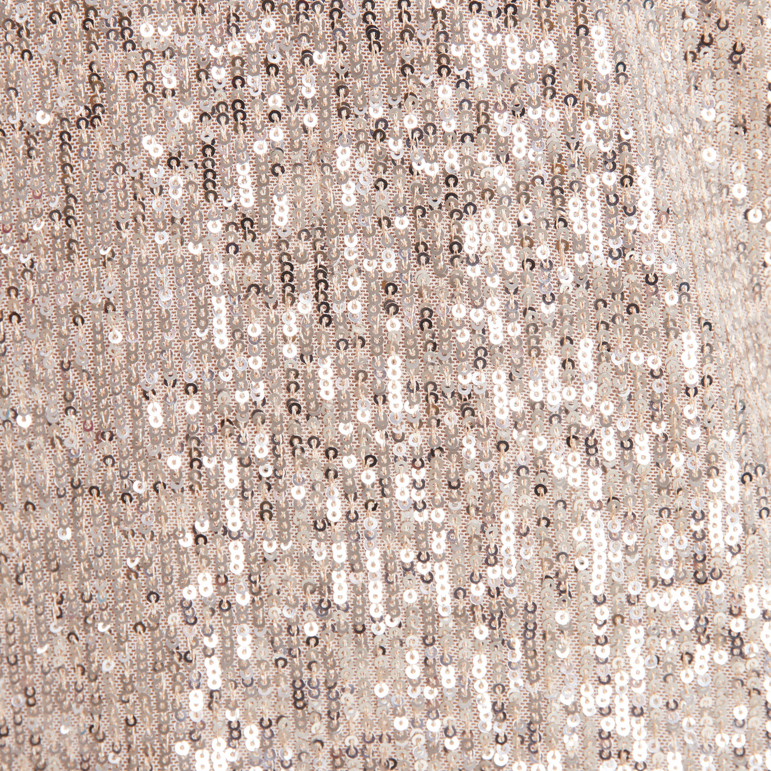 Robe &eacute;vas&eacute;e sequins couleur or femme