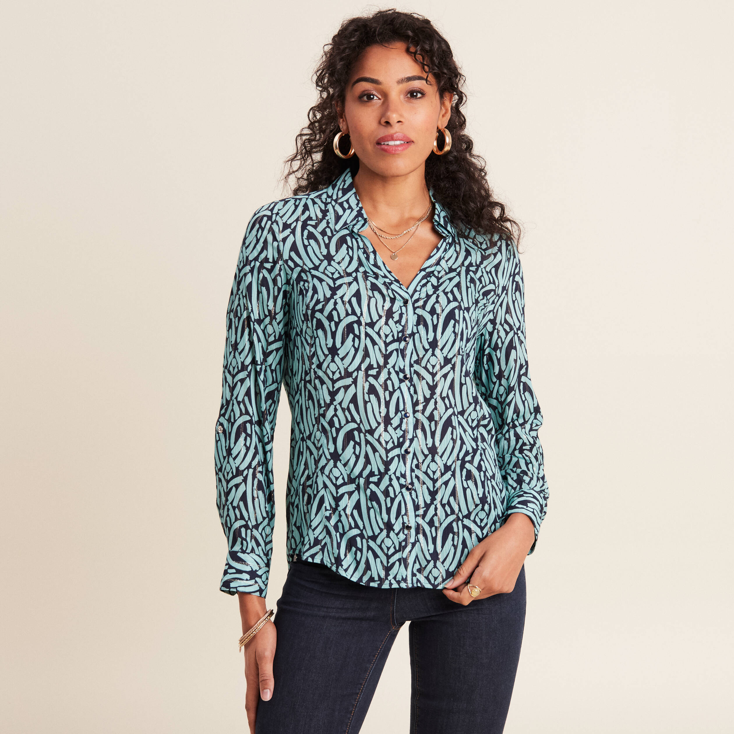 chemise manches longues bleu ciel femme Chemise manches longues bleu ciel femme