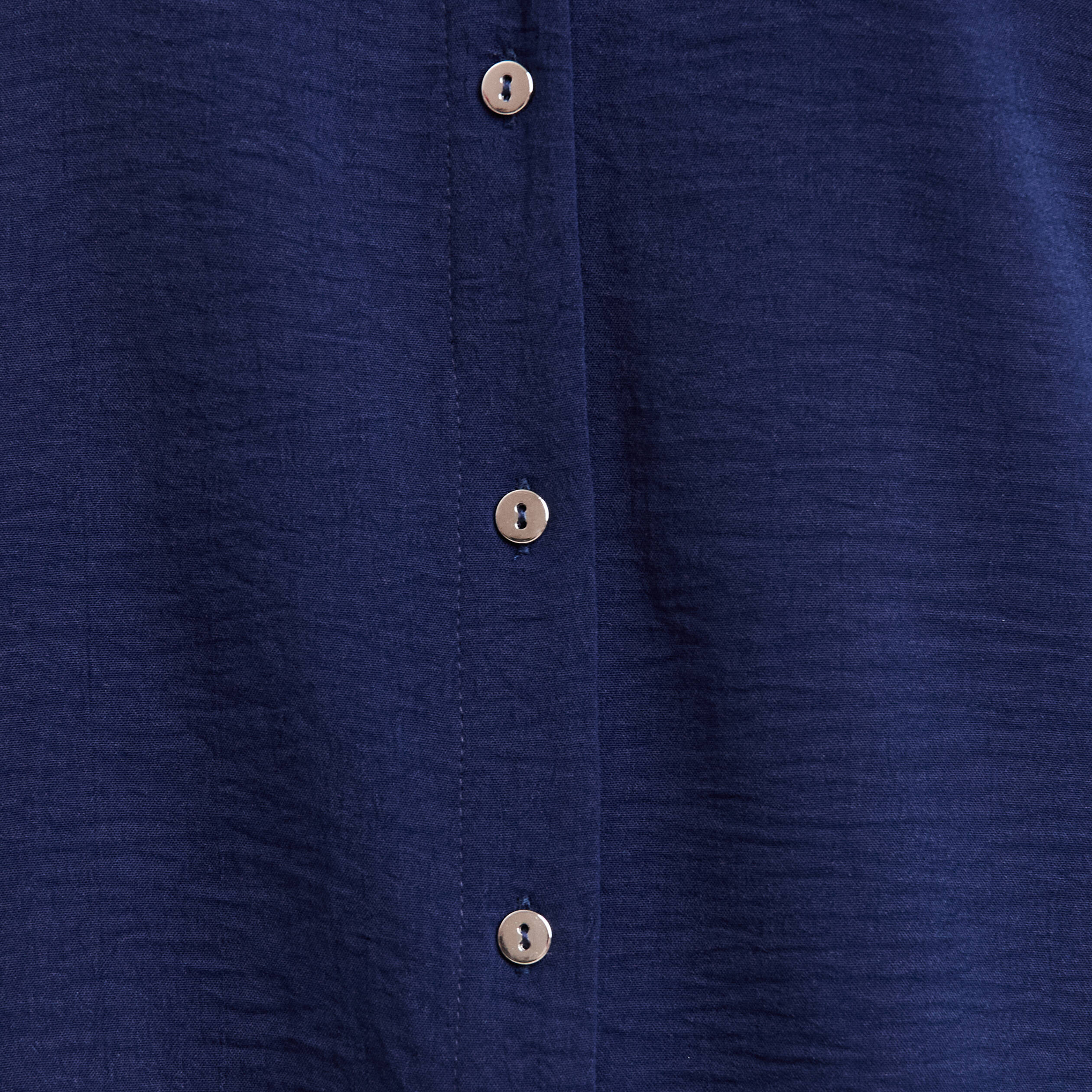 chemise a manches longues bleu marine femme Chemise à manches longues bleu marine femme
