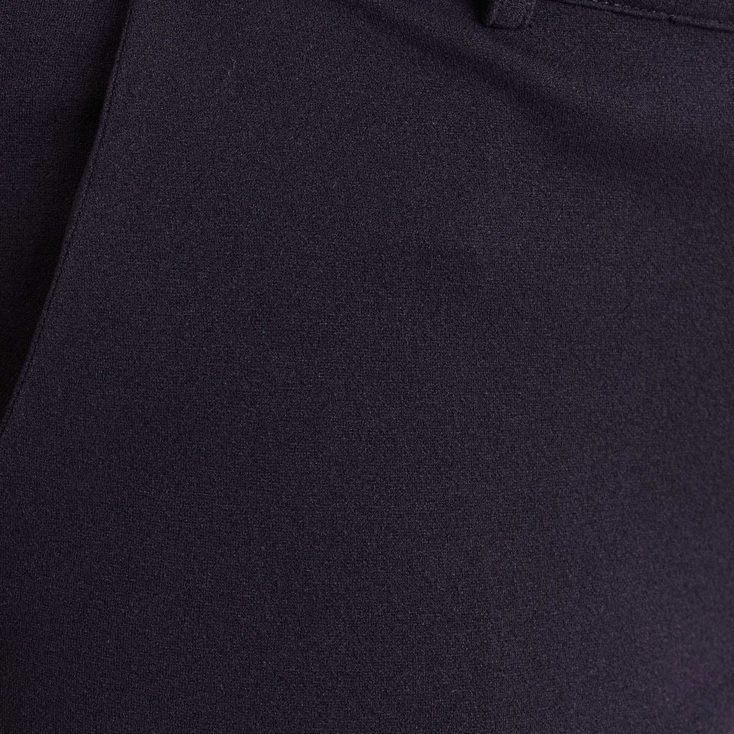 Pantalon taille haute bleu fonc&eacute; femme