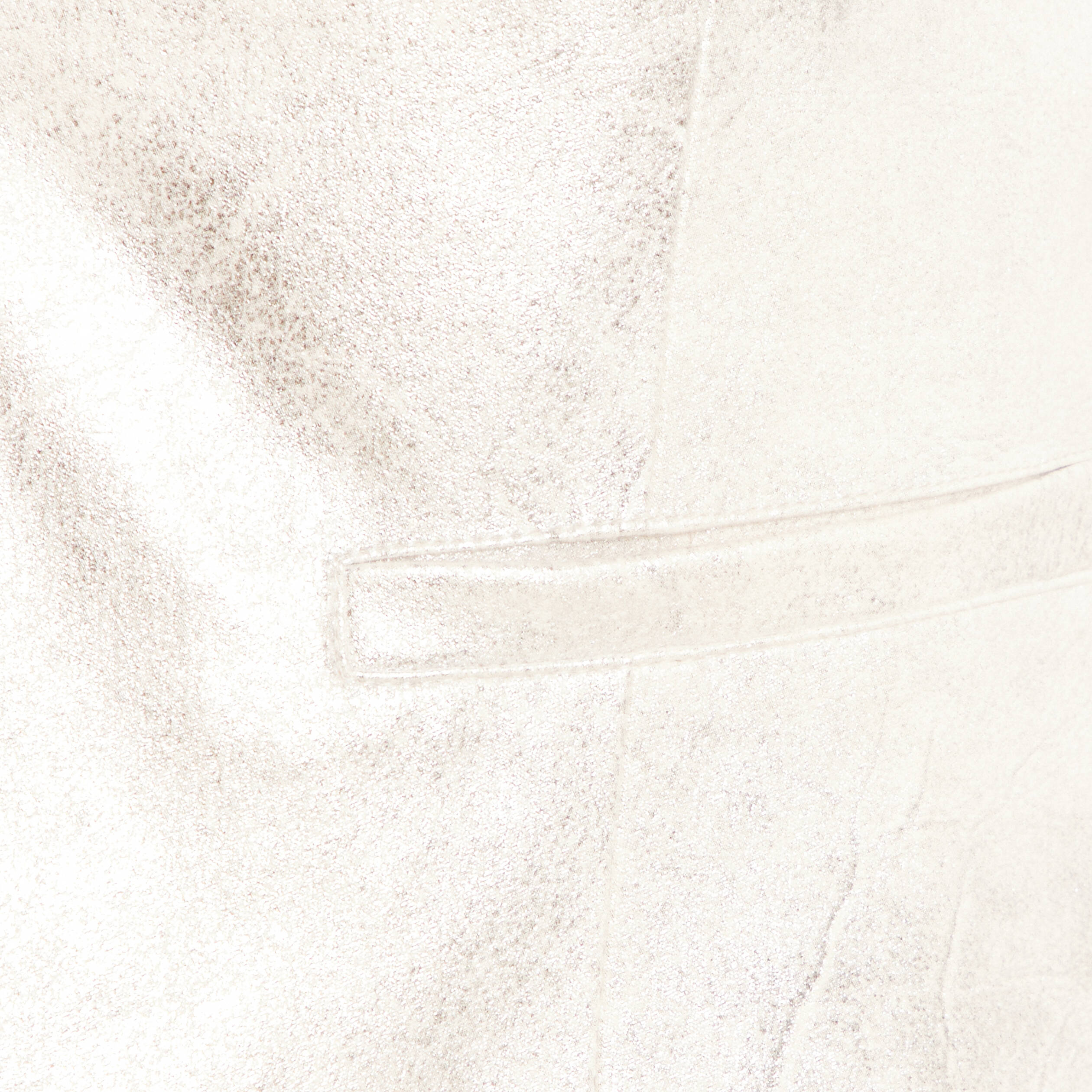 Veste courte métallisée couleur argent femme