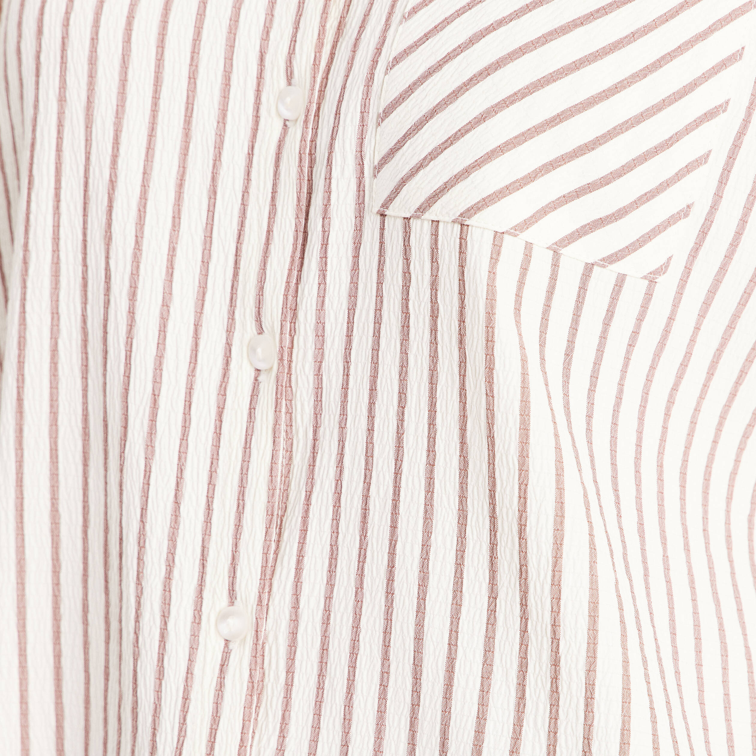 Chemise sans manches col chemise fluide taupe femme