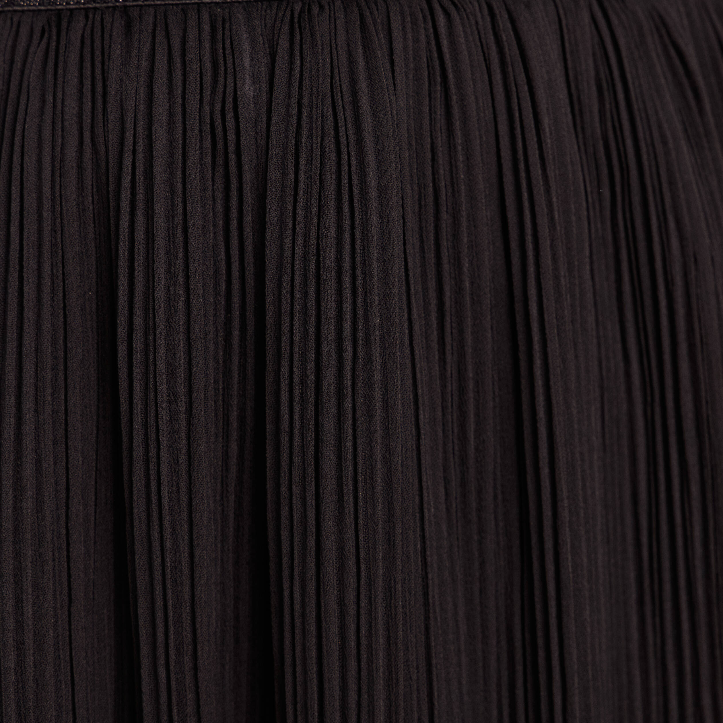 Jupe pliss&eacute;e doubl&eacute;e noir femme