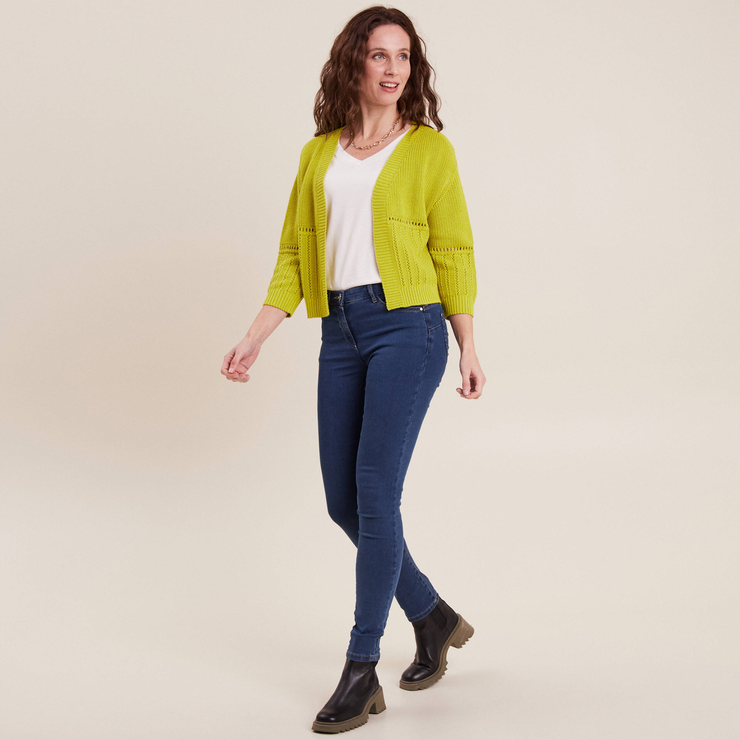 Gilet vert anis femme deals