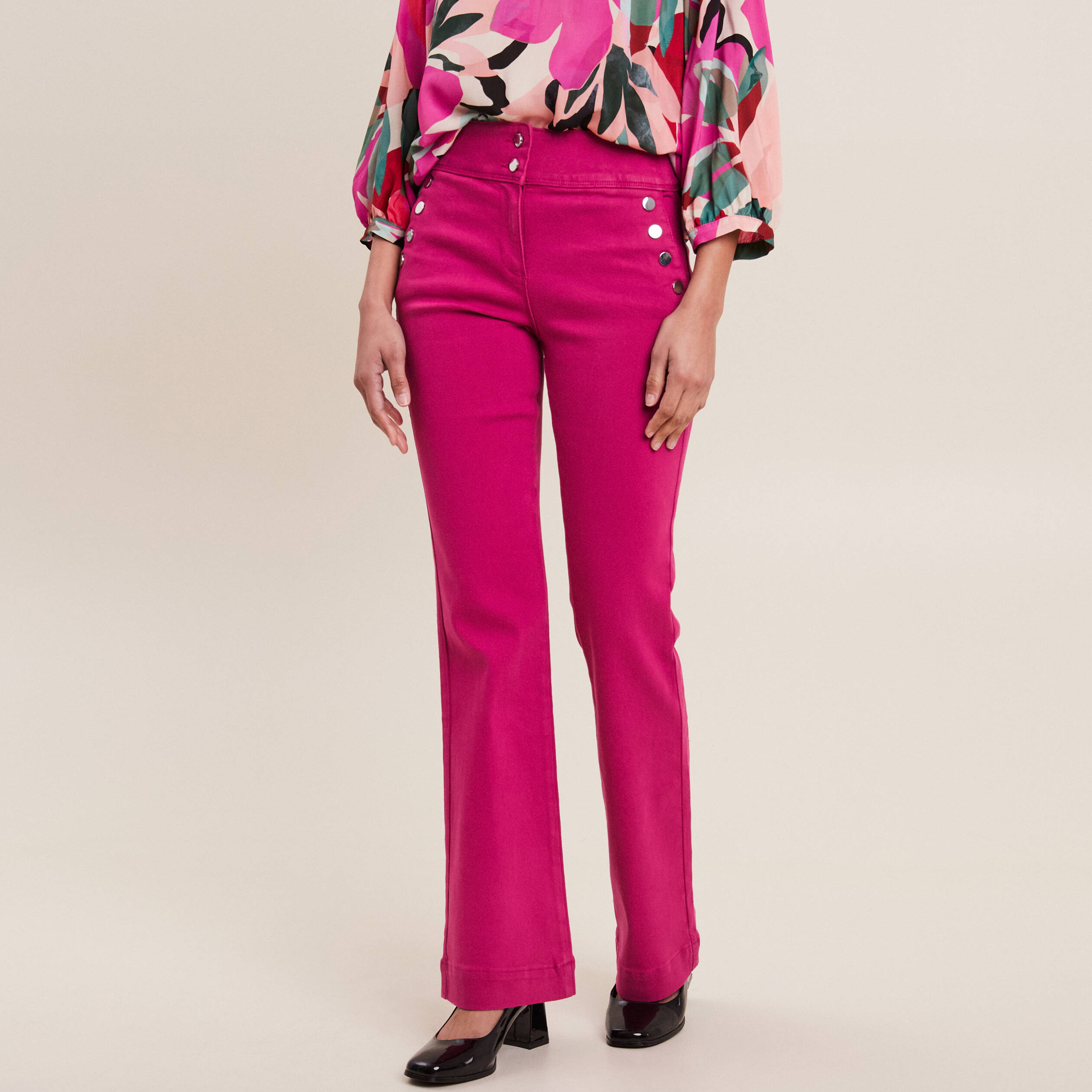 Pantalon rose fushia femme online