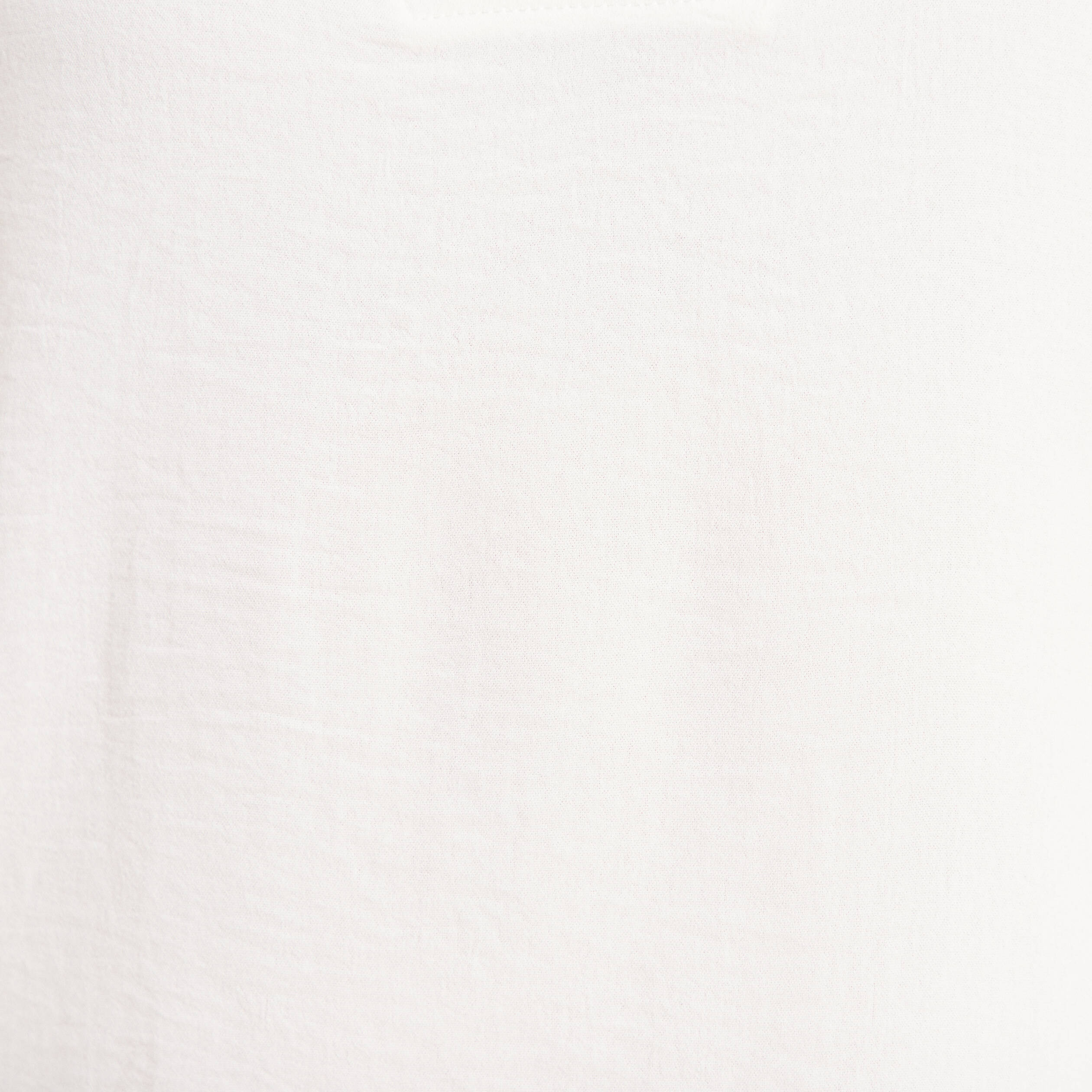 Blouse fluide manches courtes ecru femme