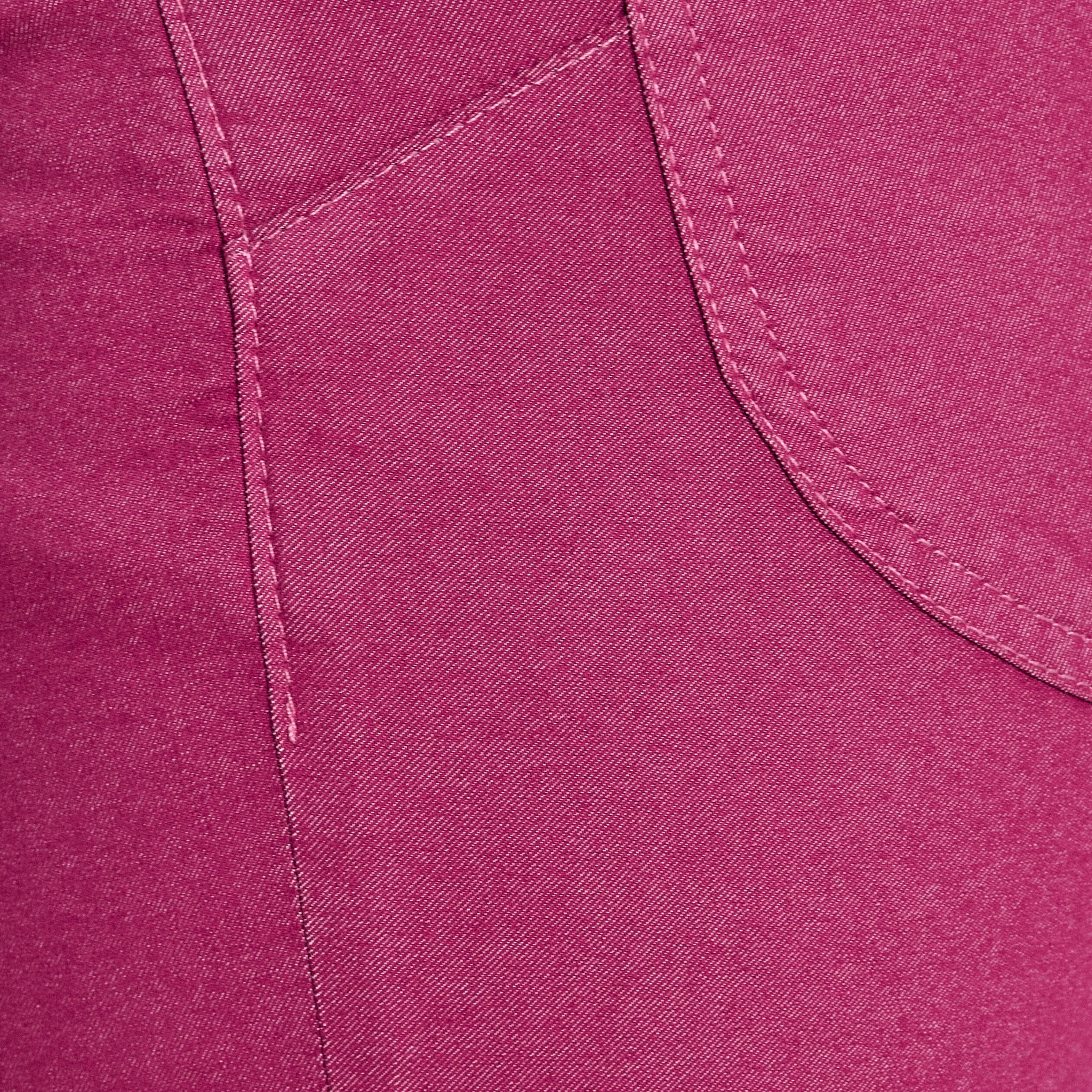 Pantacourt magique Le L&eacute;ger coupe droite rose fushia femme
