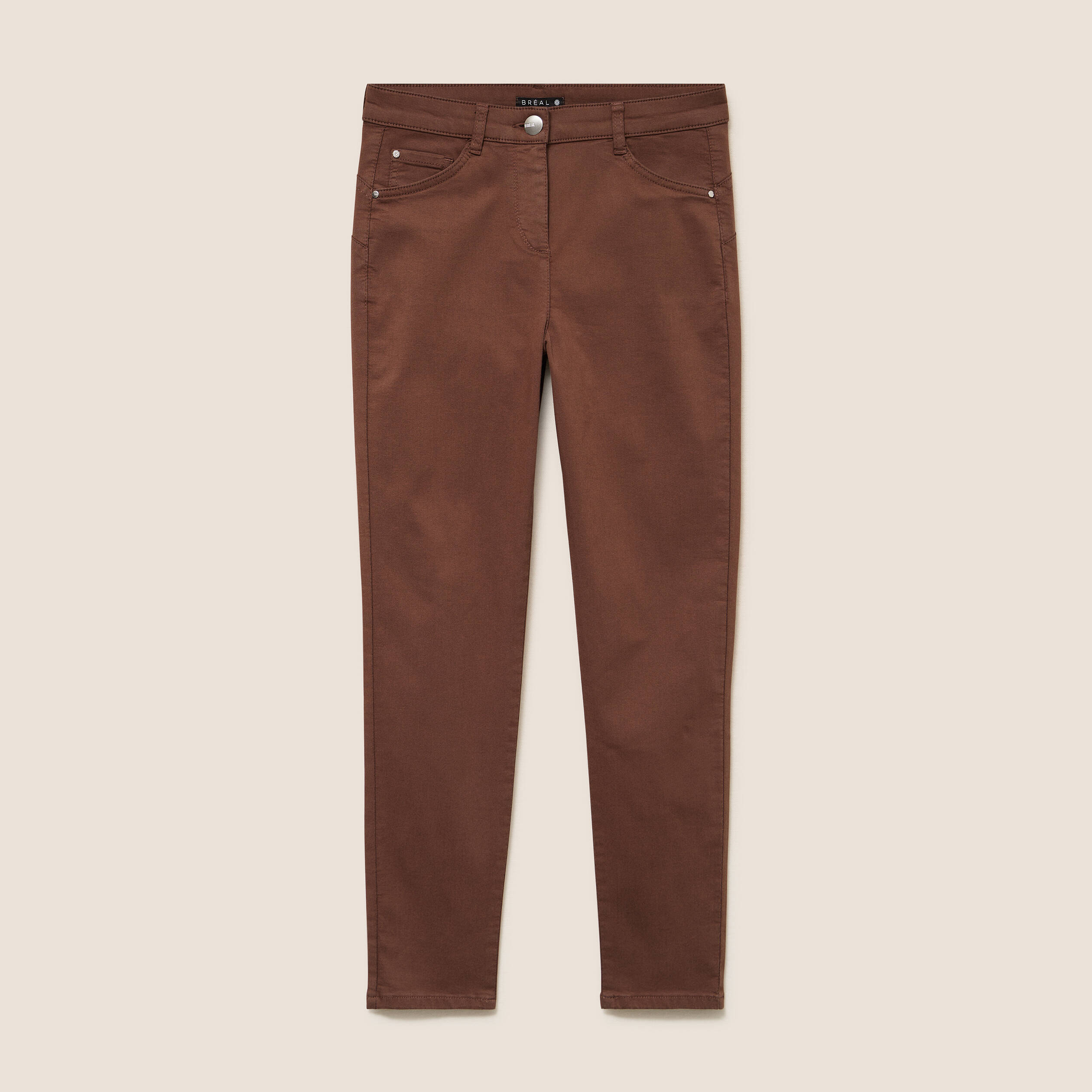 Pantalon magique Le L&eacute;ger coupe ajust&eacute;e marron femme