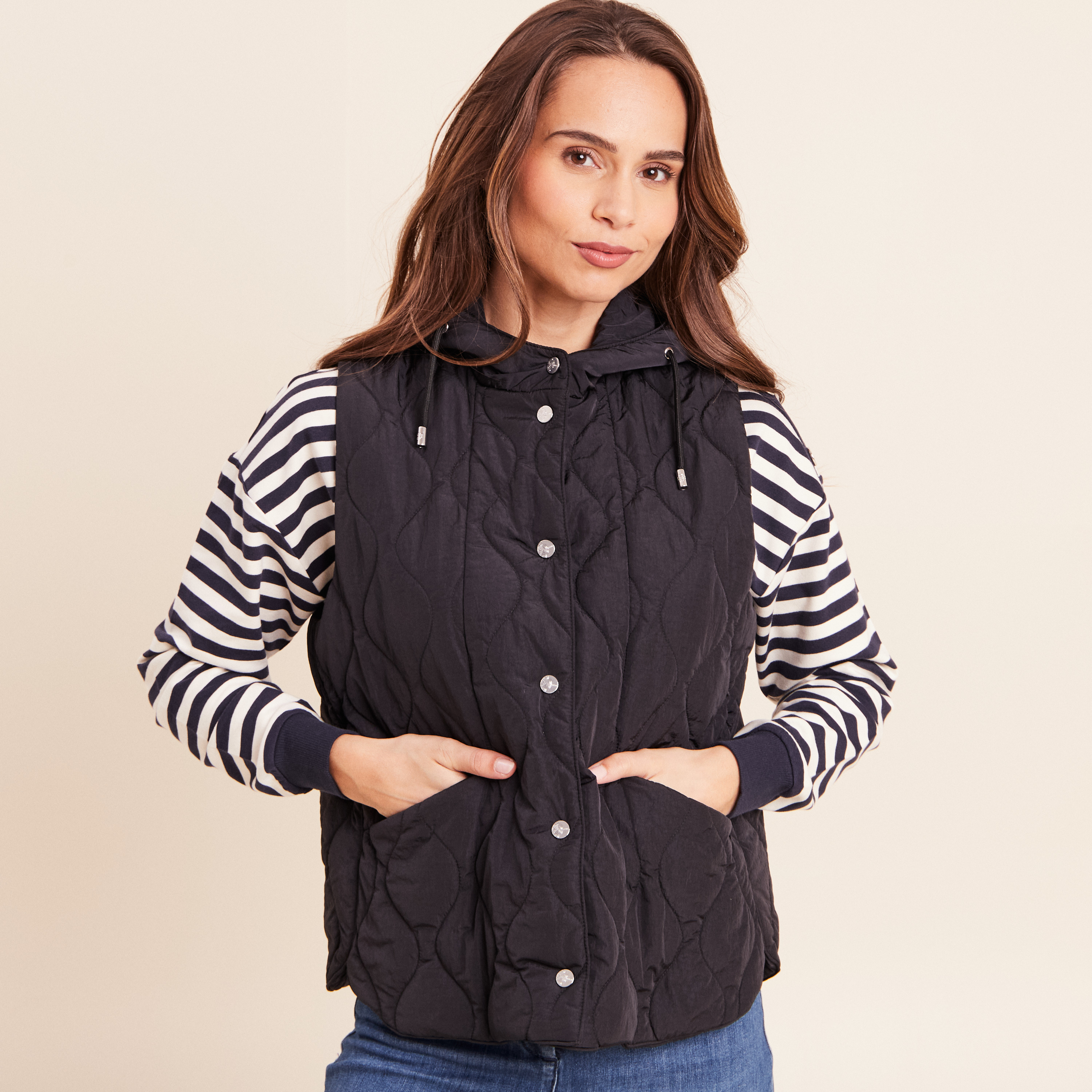 Trench doubl&eacute; satin&eacute; beige femme