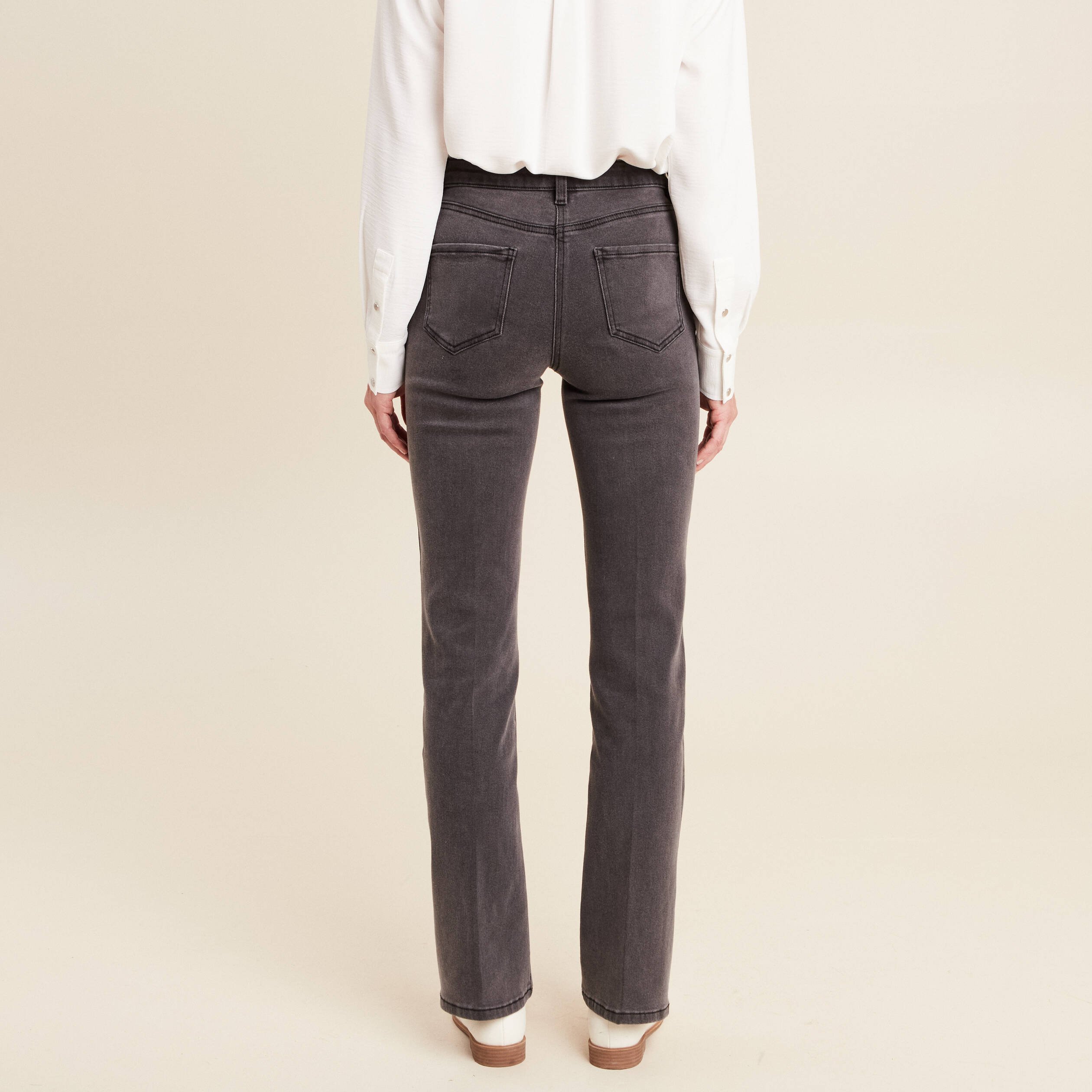 jean bootcut taille standard denim gris femme jean bootcut taille standard denim gris femme