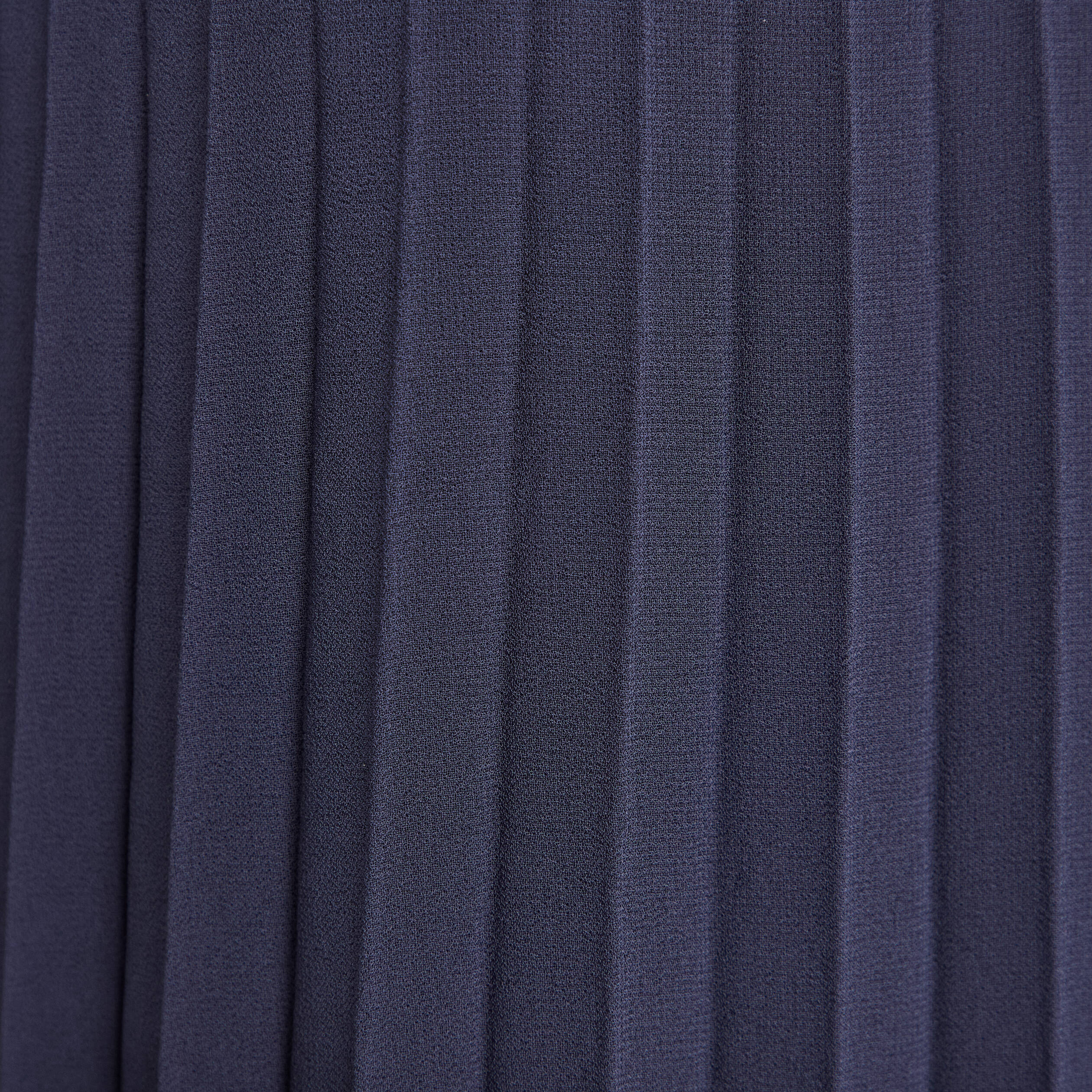 Robe droite plissée bleu marine femme