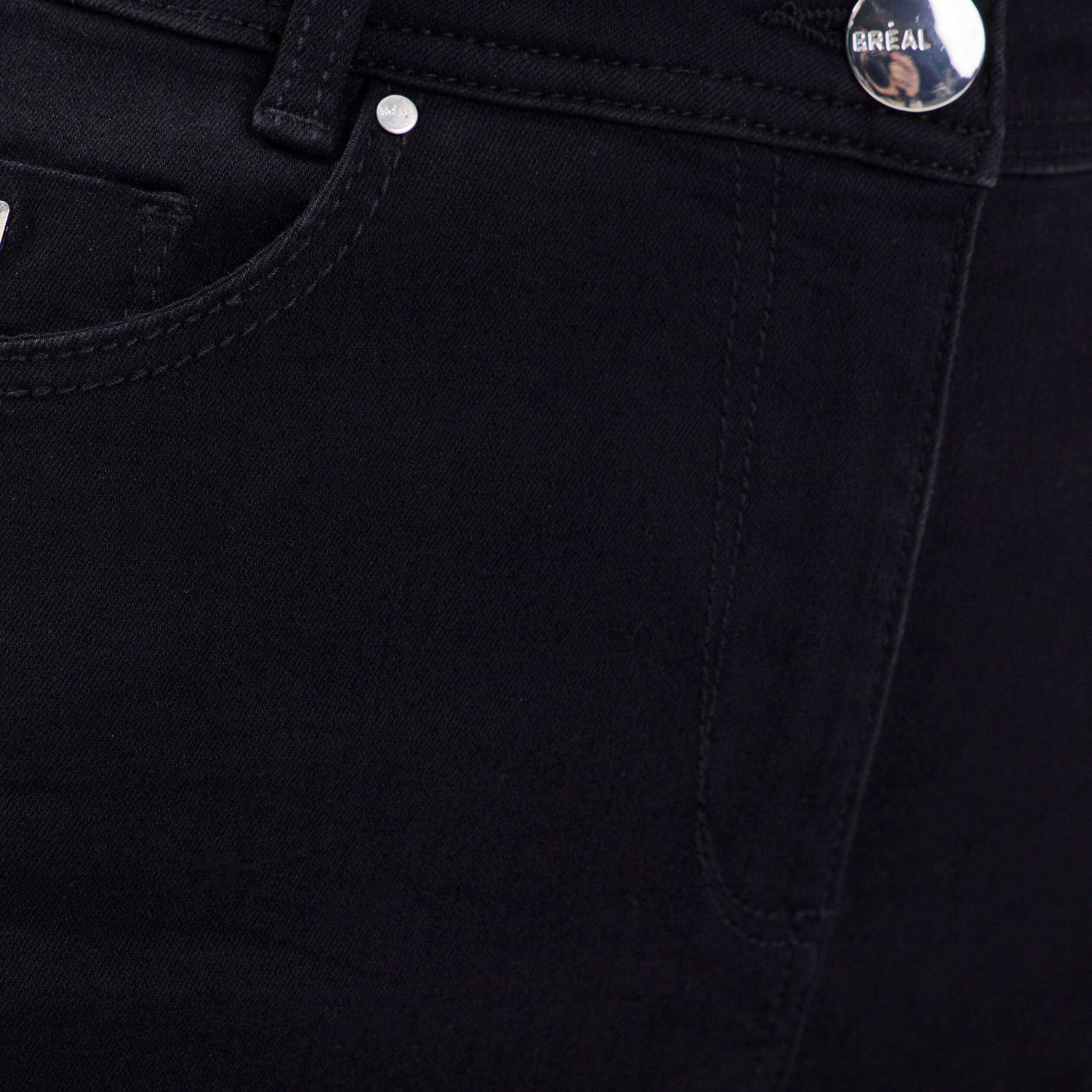 Pantalon large taille haute noir femme