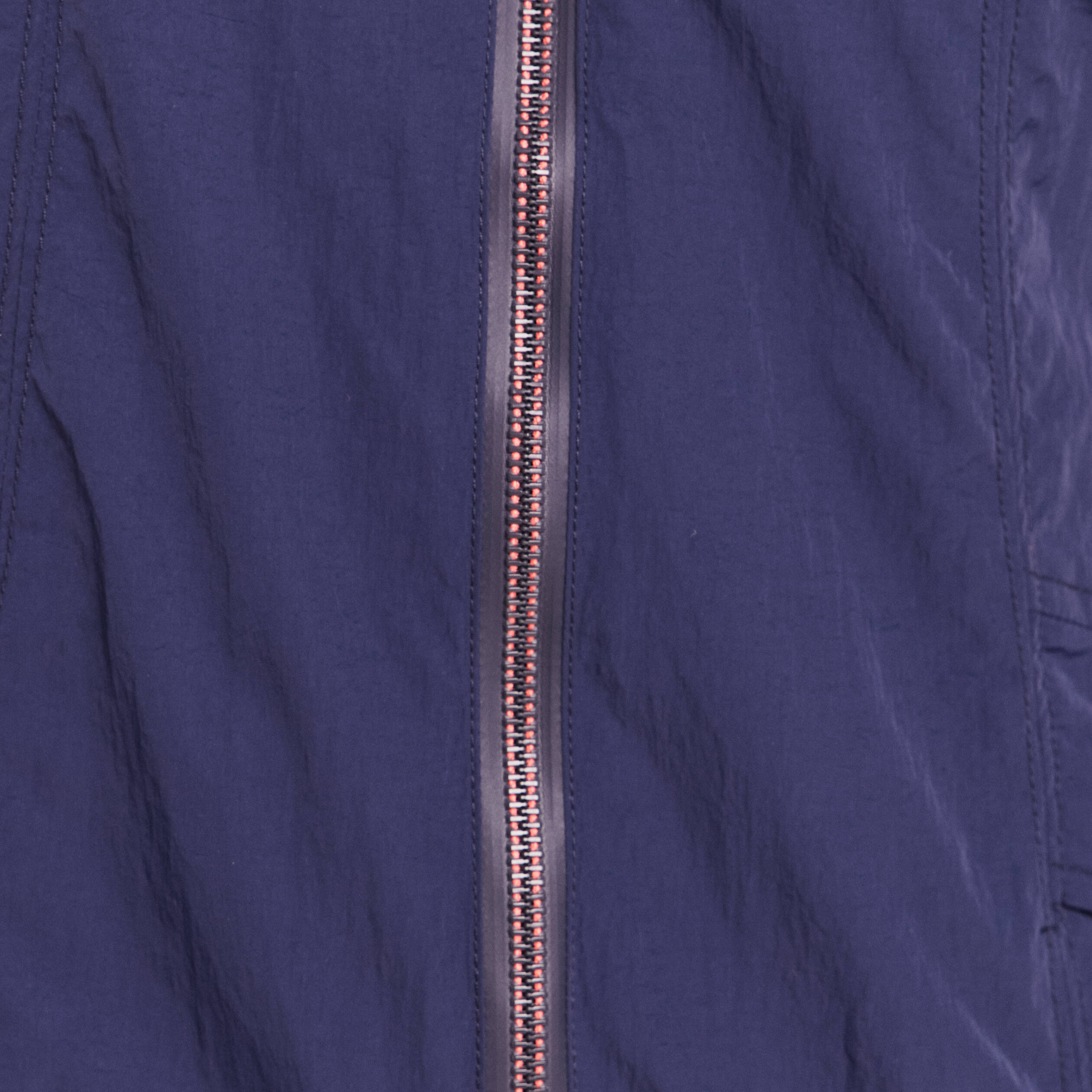 Parka ample doubl&eacute;e avec capuche bleu marine femme
