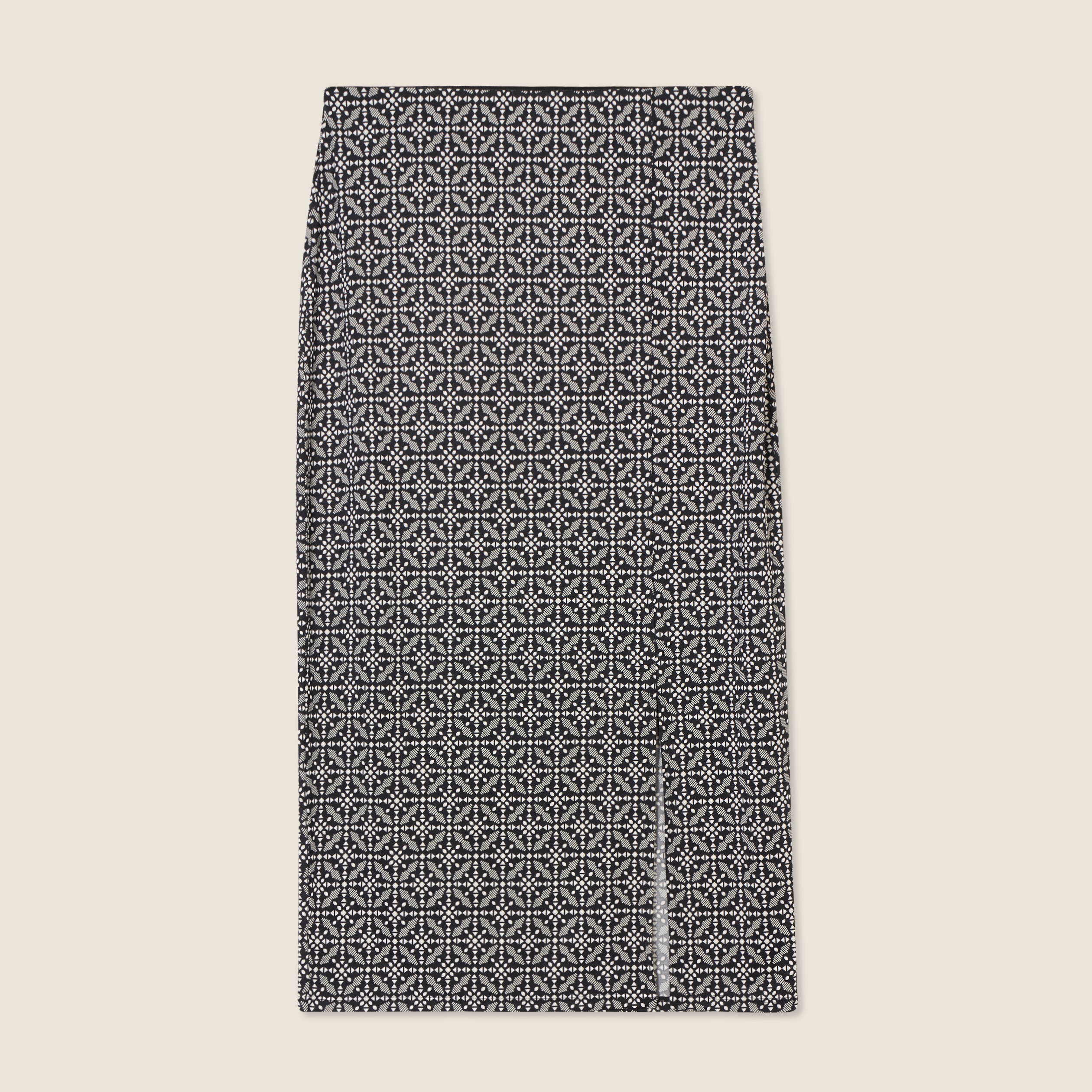 Jupe longue droite noir femme