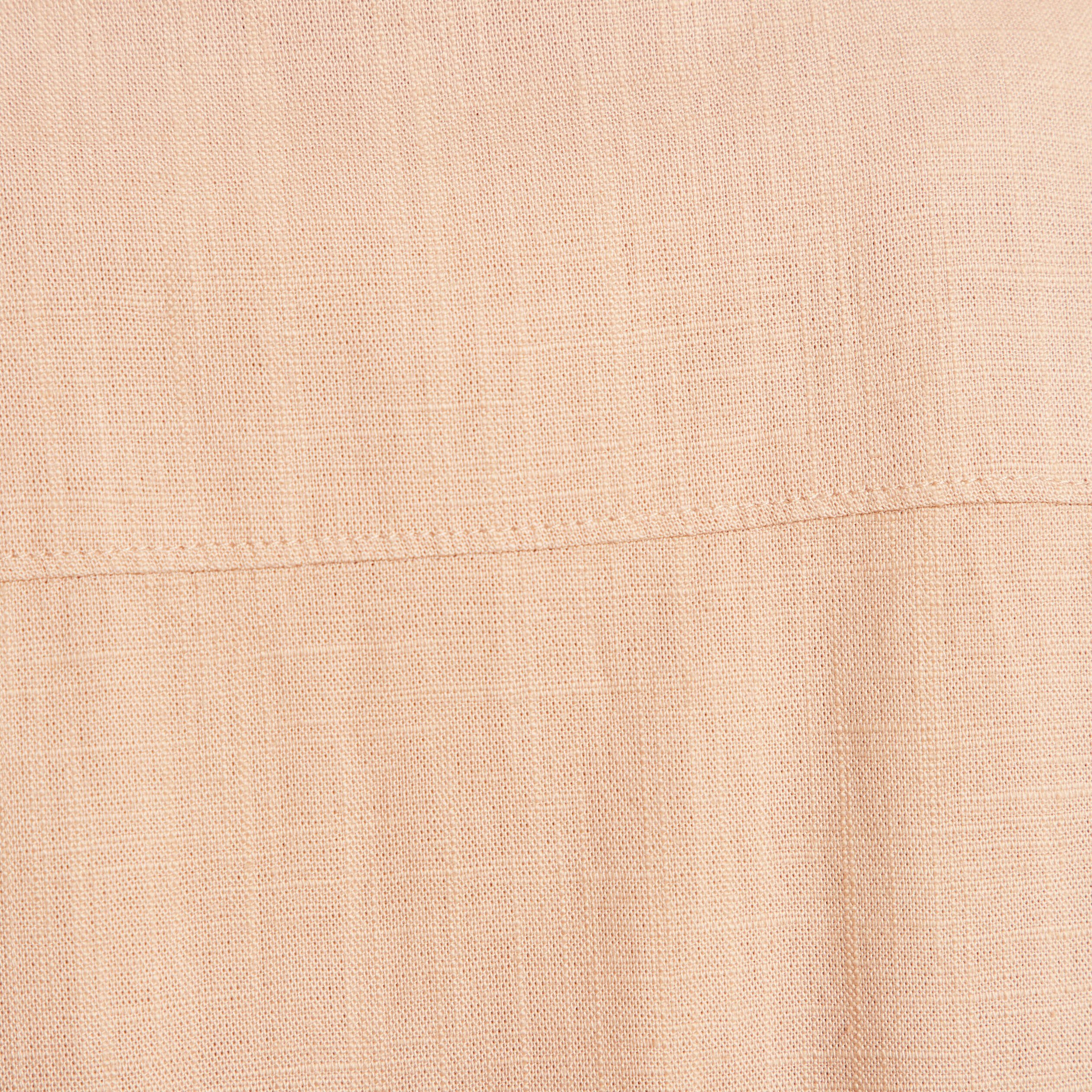Surchemise boutonnée brodée sable femme