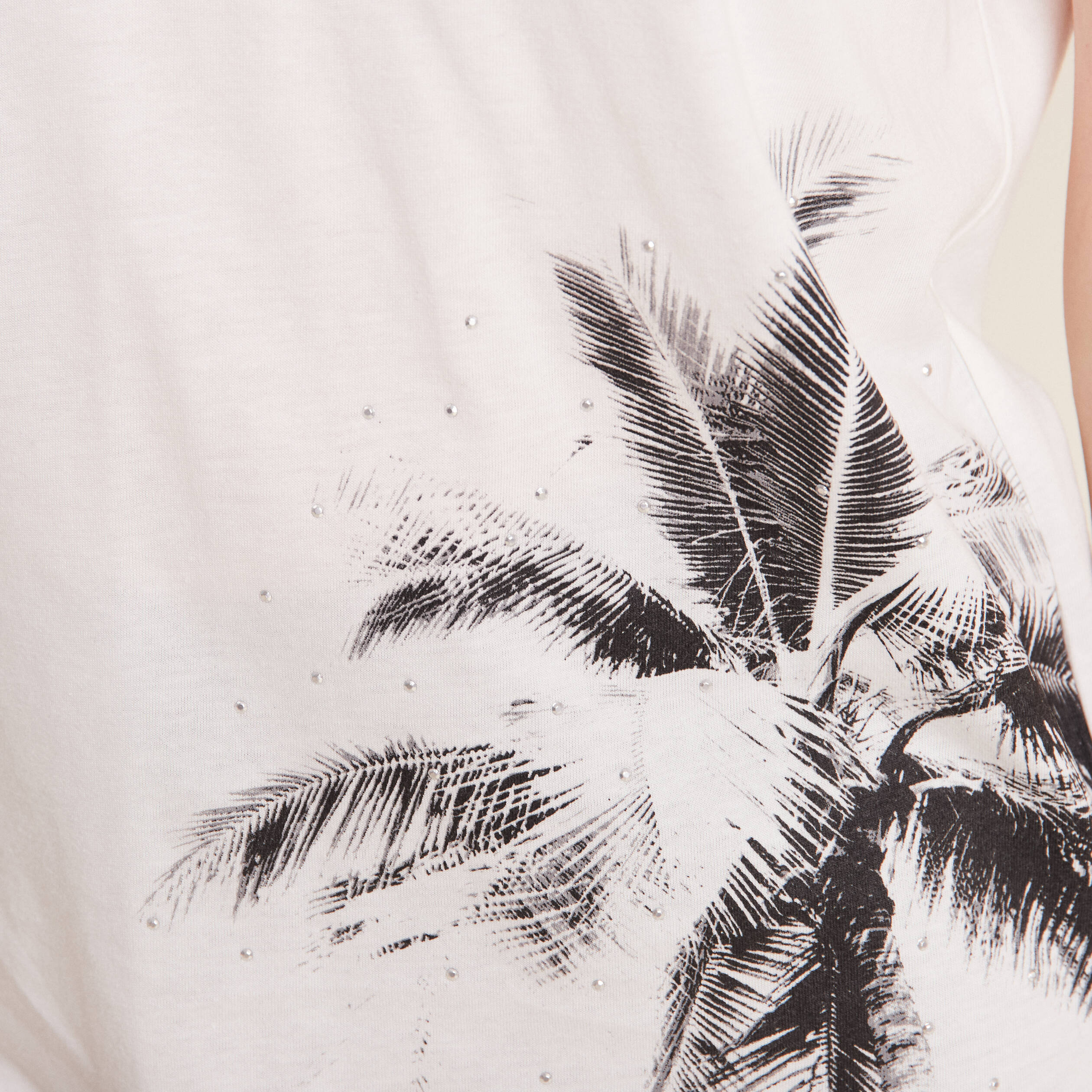 T-shirt manches courtes blanc femme