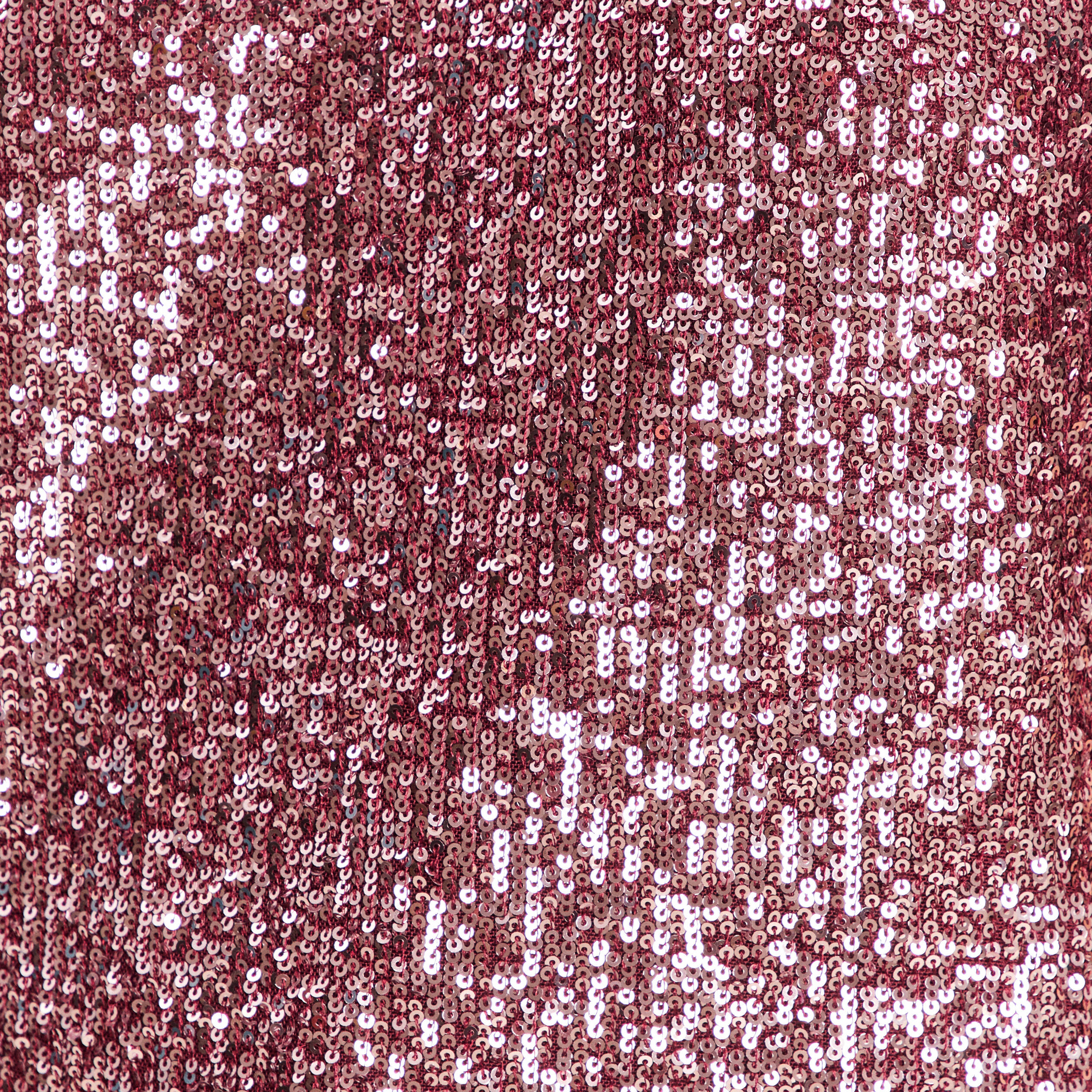 T-shirt &agrave; sequins manches coudes bordeaux femme