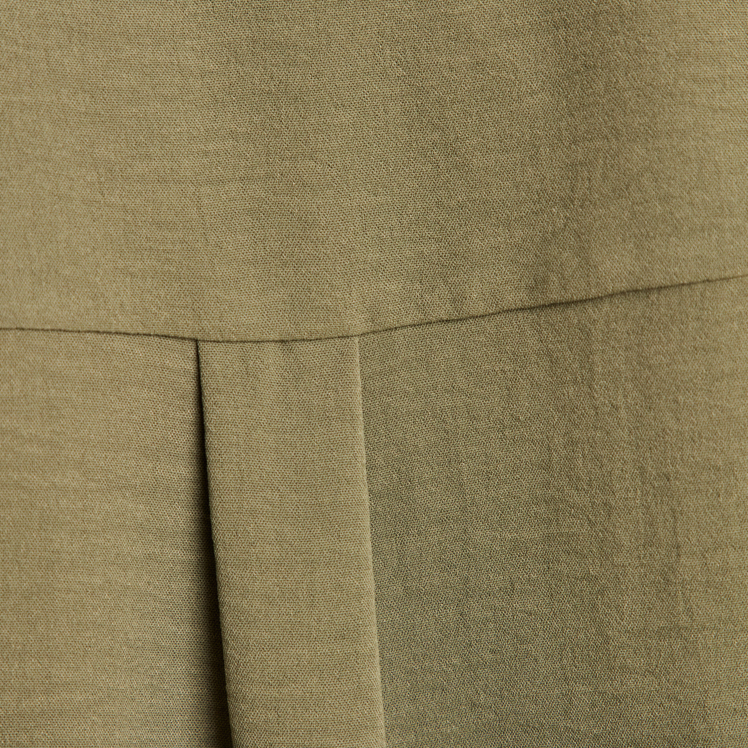Blouse manches 3/4 vert kaki femme