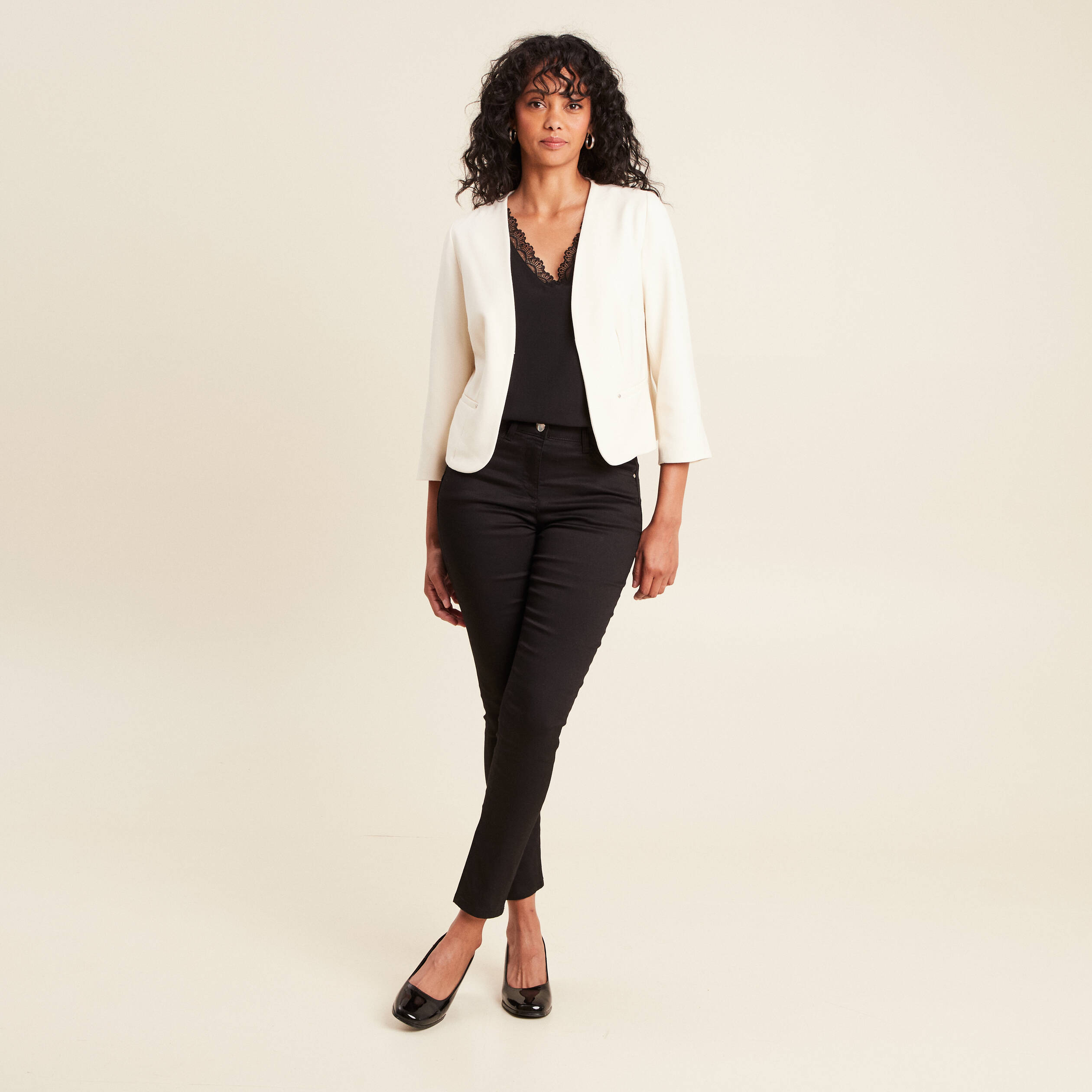 veste cintree ecru femme Veste cintrée ecru femme