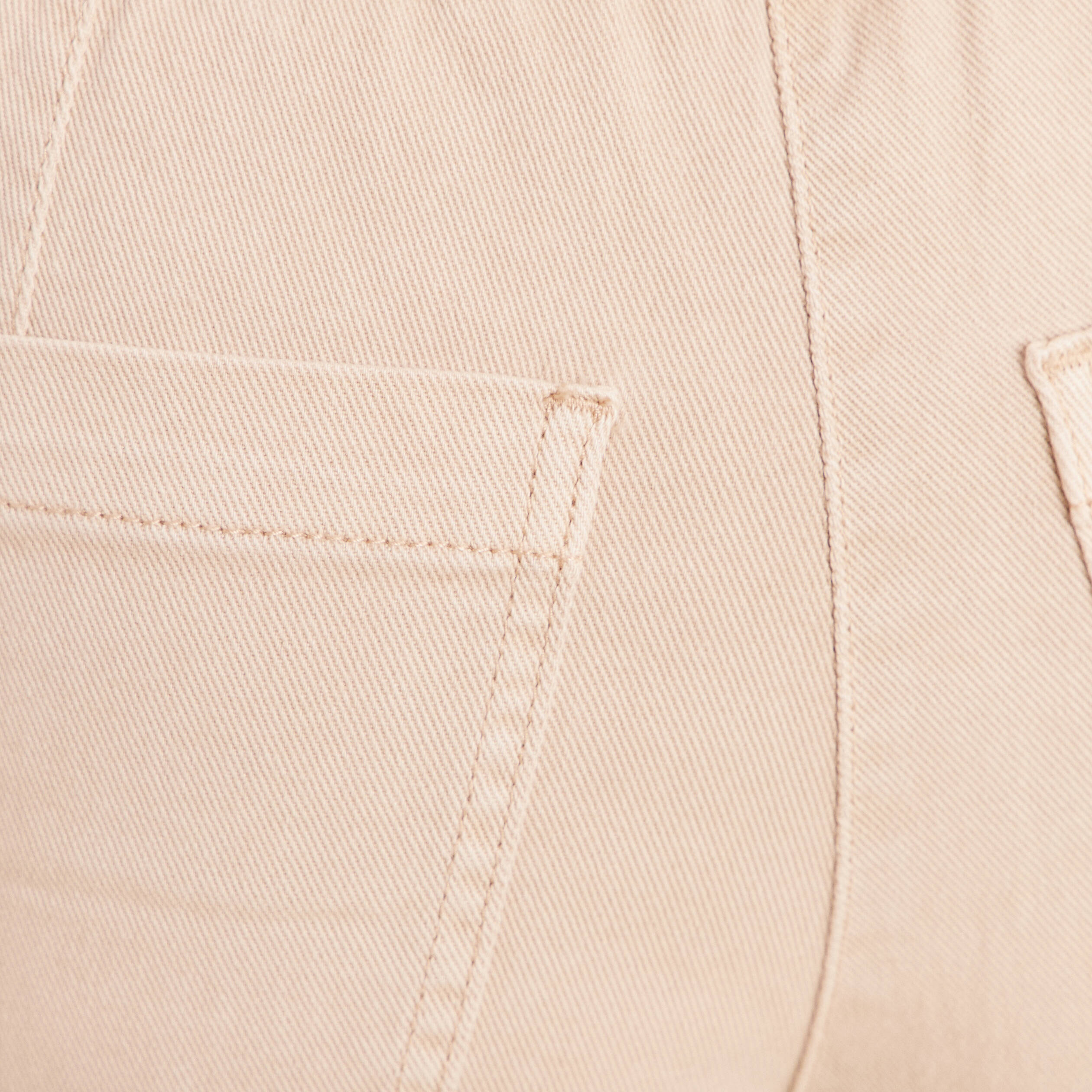 Jean coupe mom 7/8&egrave;me denim beige femme