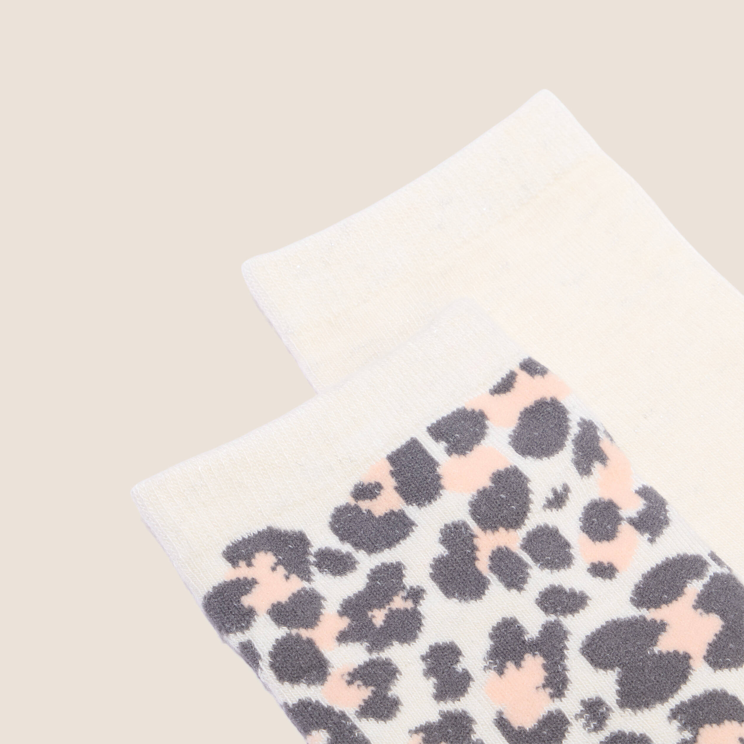 Lot 2 paires chaussettes ecru femme