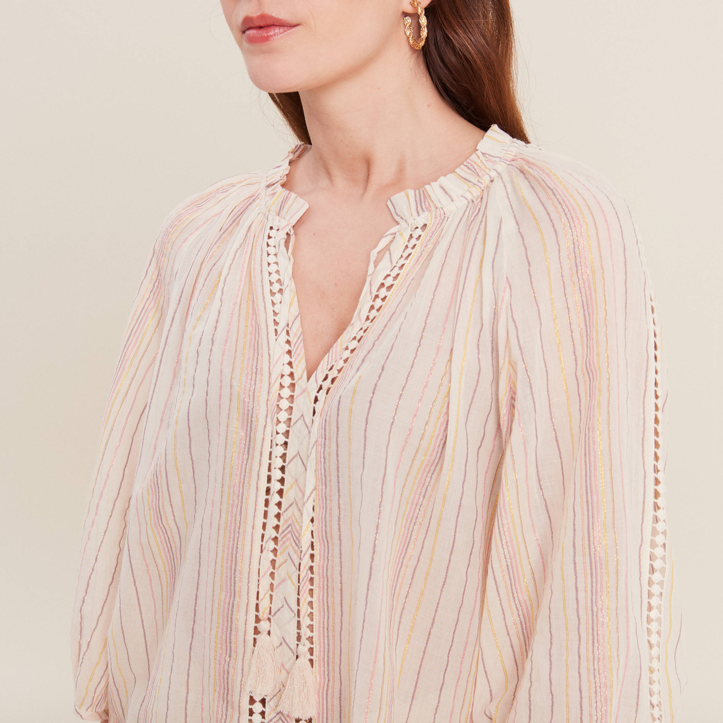 Blouse rose pale femme best sale