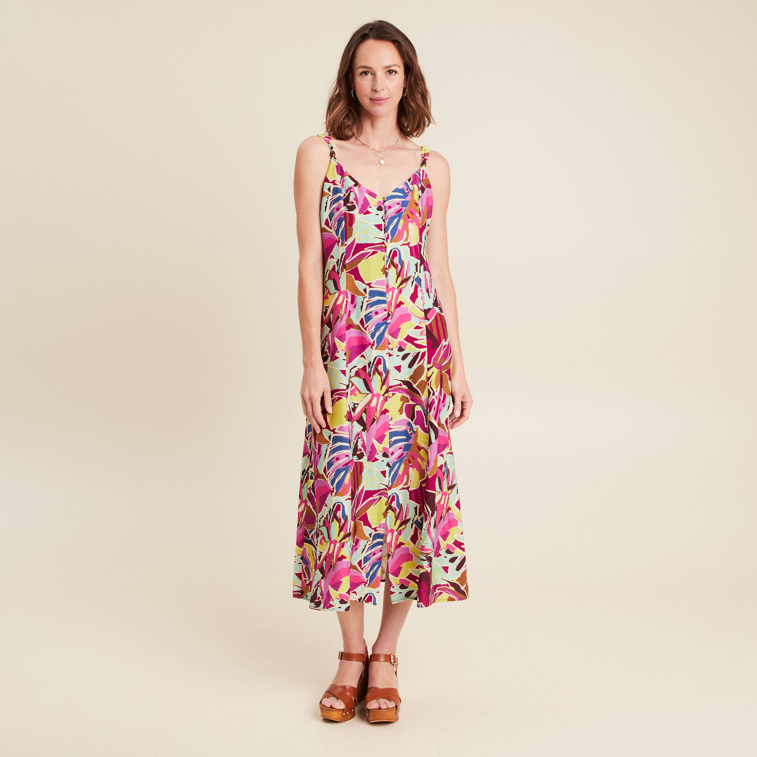 robe evasee crepe col v sans manches mauve femme robe évasée crêpe col v sans manches mauve femme