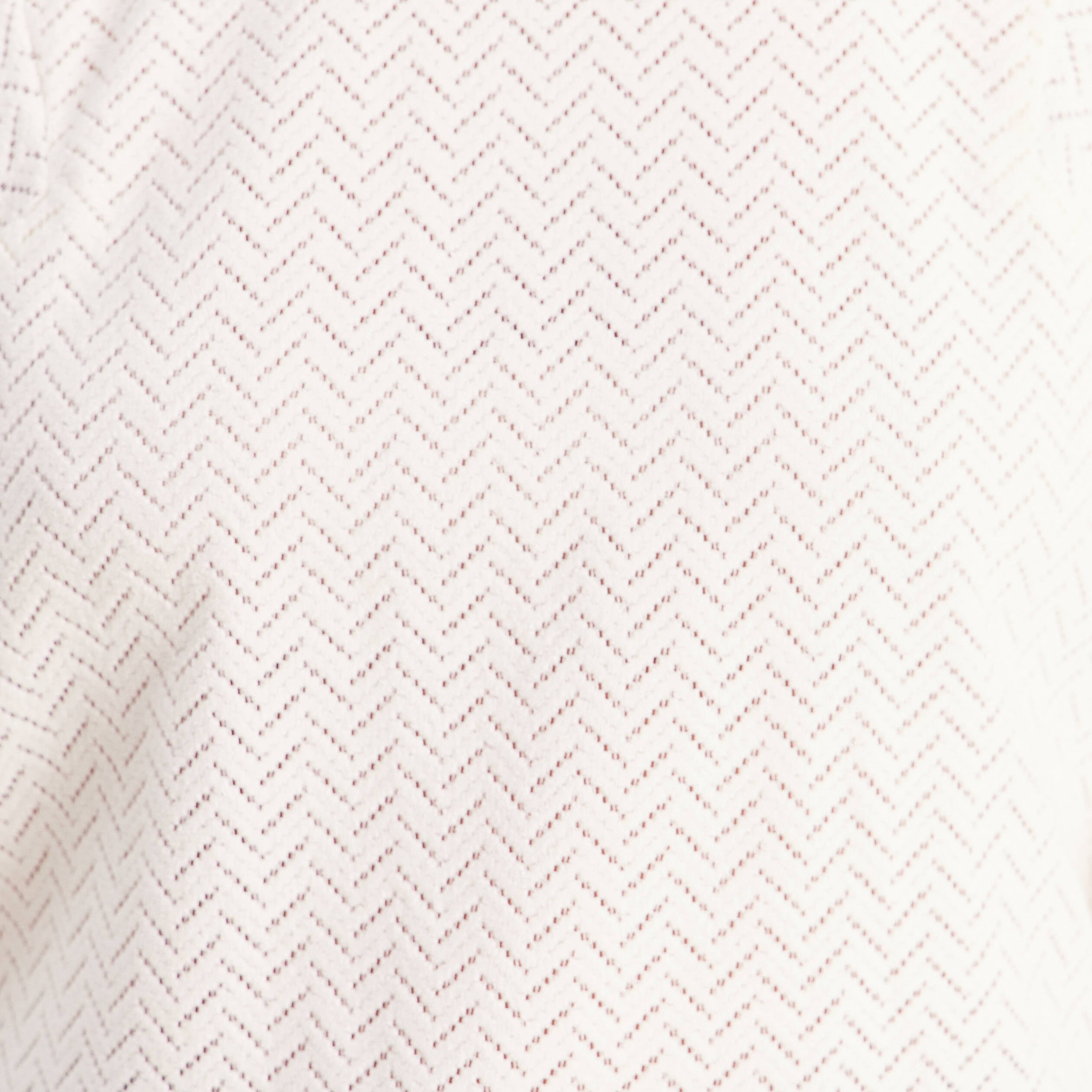 Blouse droite col rond manches 3/4 ecru femme