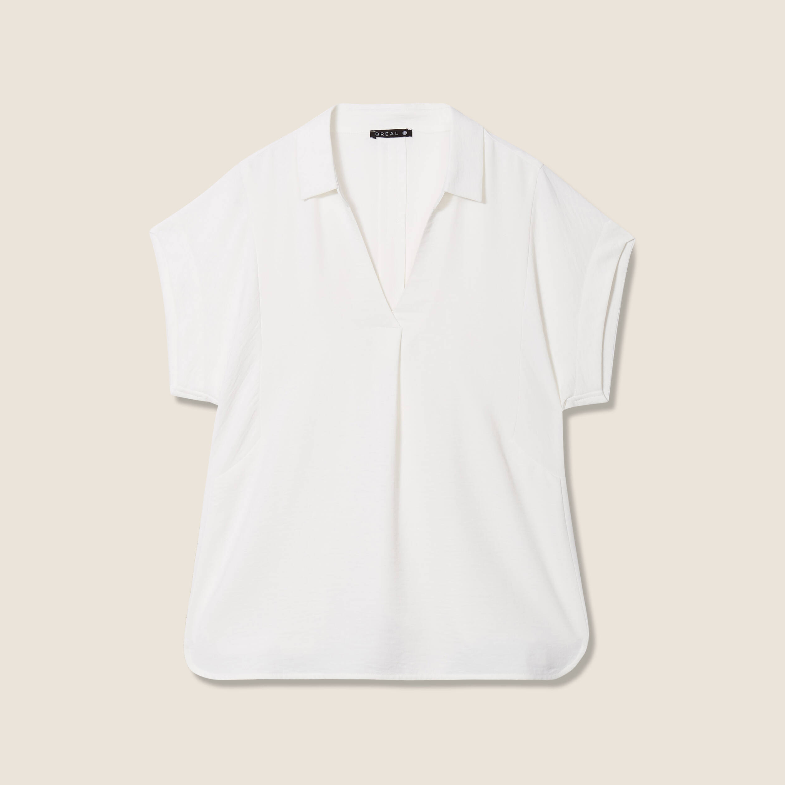 blouse manches courtes ecru femme Blouse manches courtes ecru femme