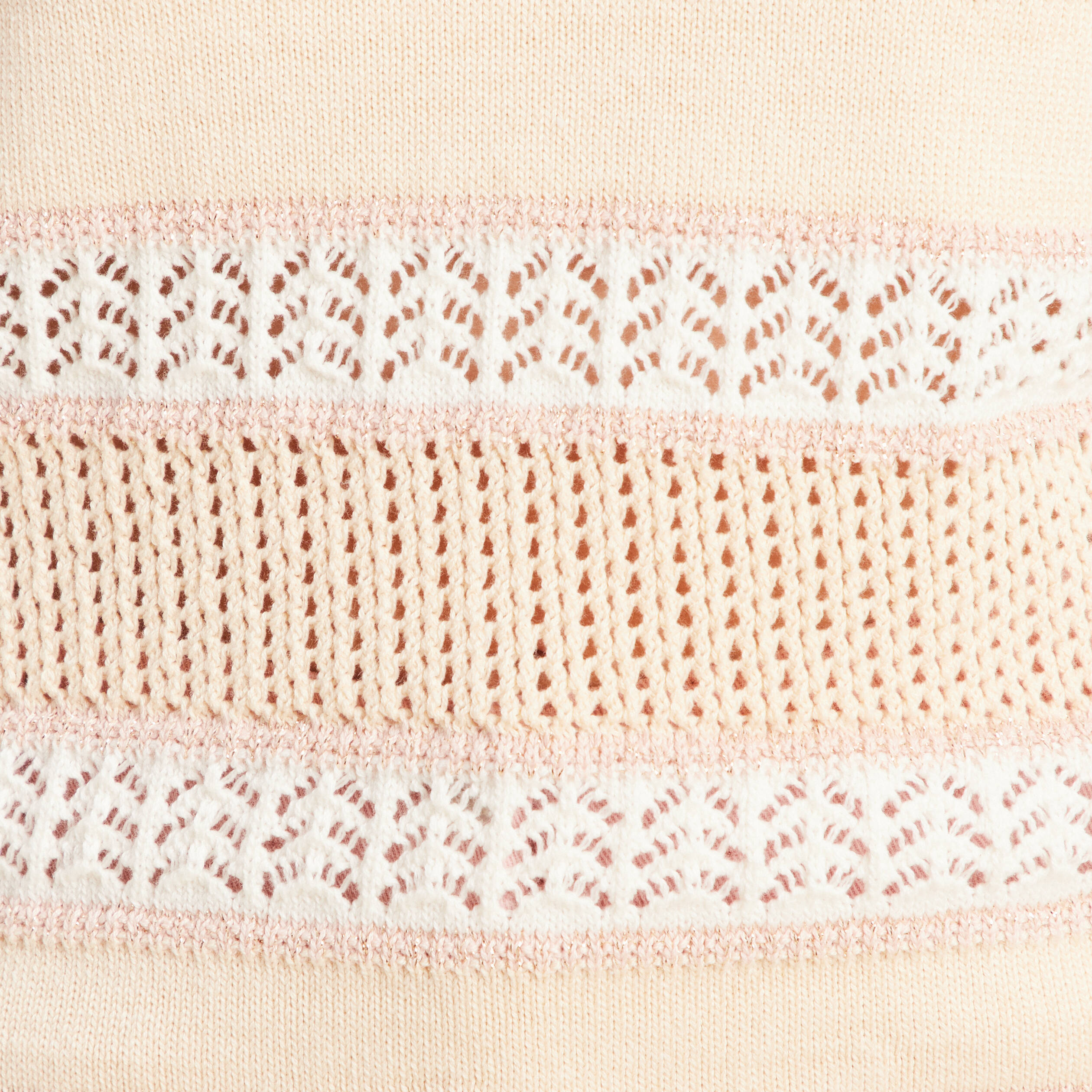 Pull manches longues beige femme