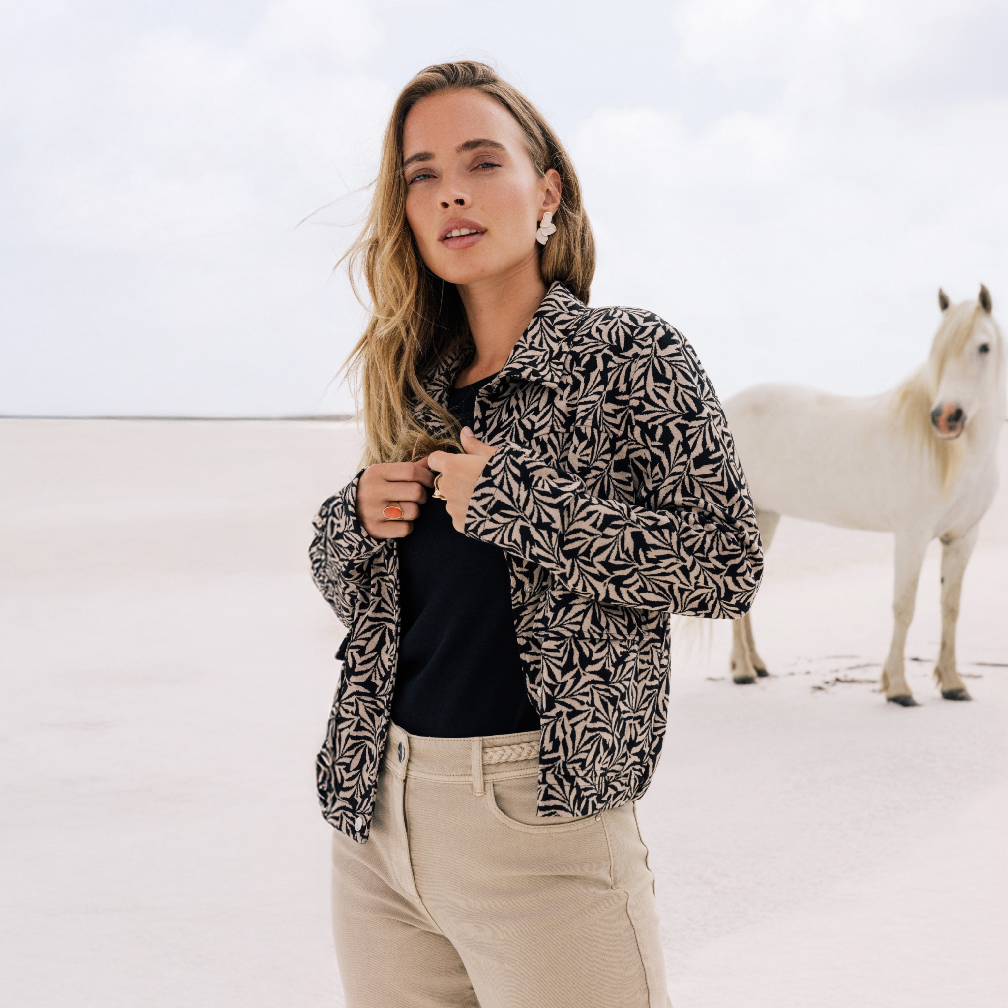 Veste Habillée Femme EGO Taille 10 (42) - Couleur Saumon, Non Doublée, Légère