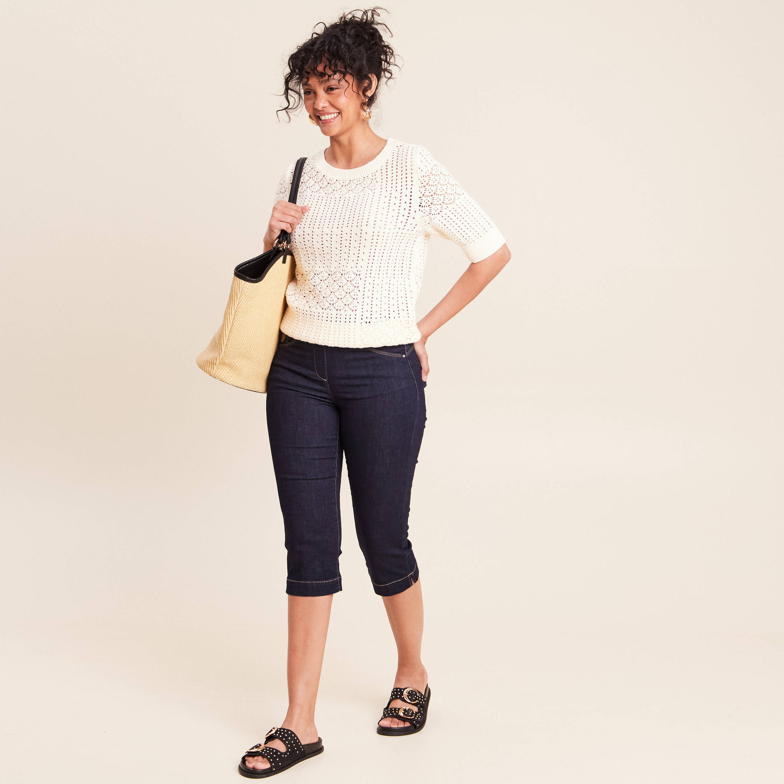 Jean denim brut femme