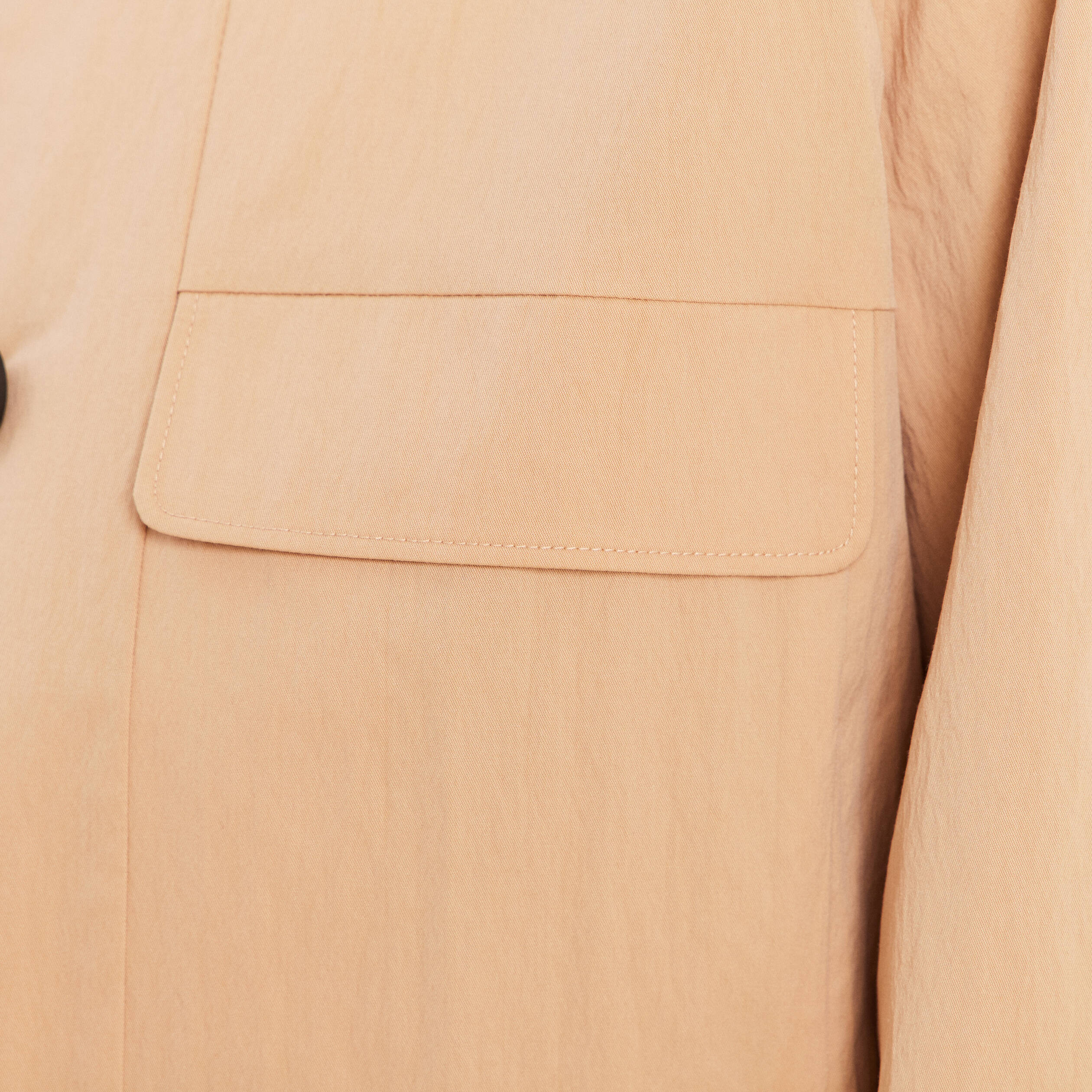 Veste doubl&eacute;e beige femme