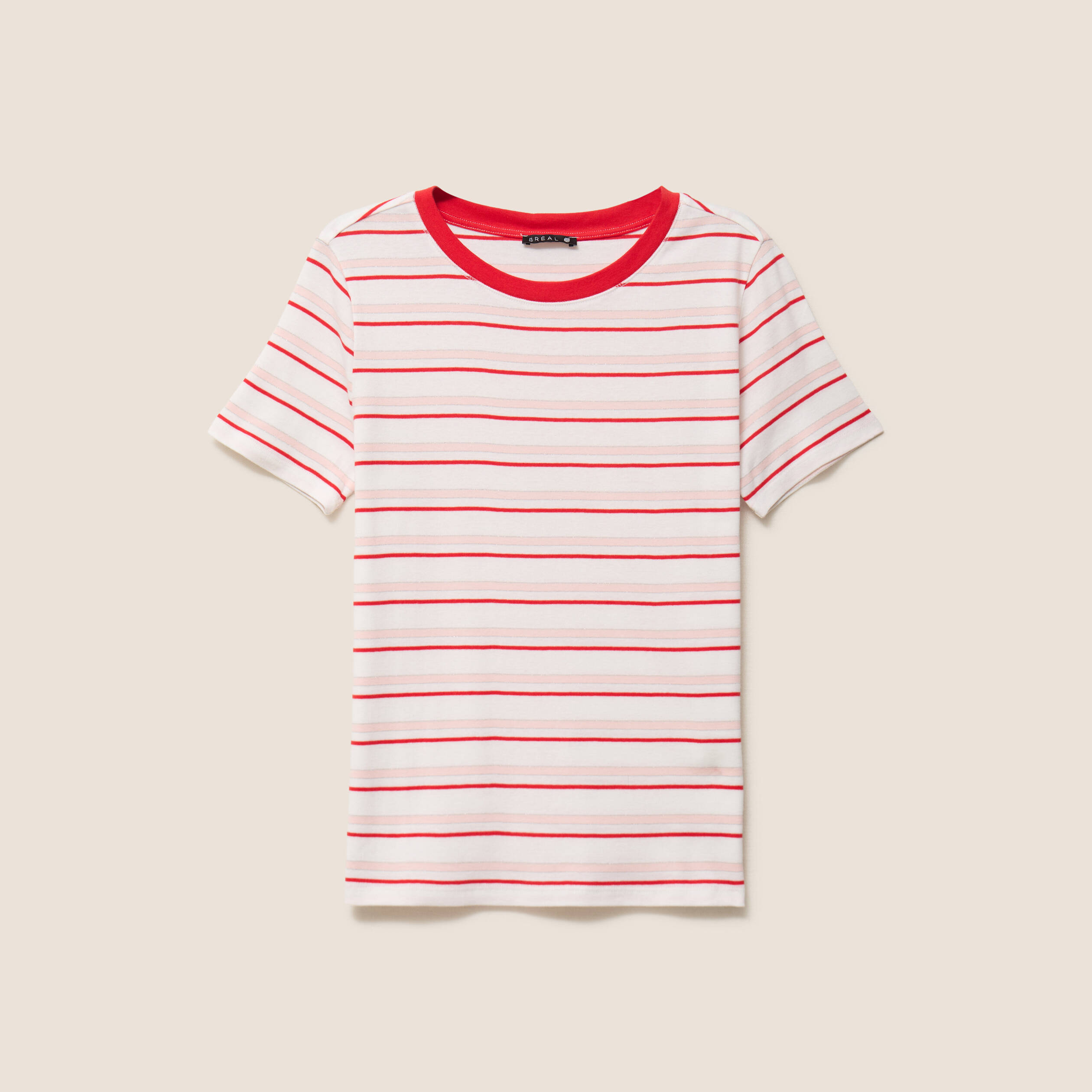 T-shirt manches courtes rose femme