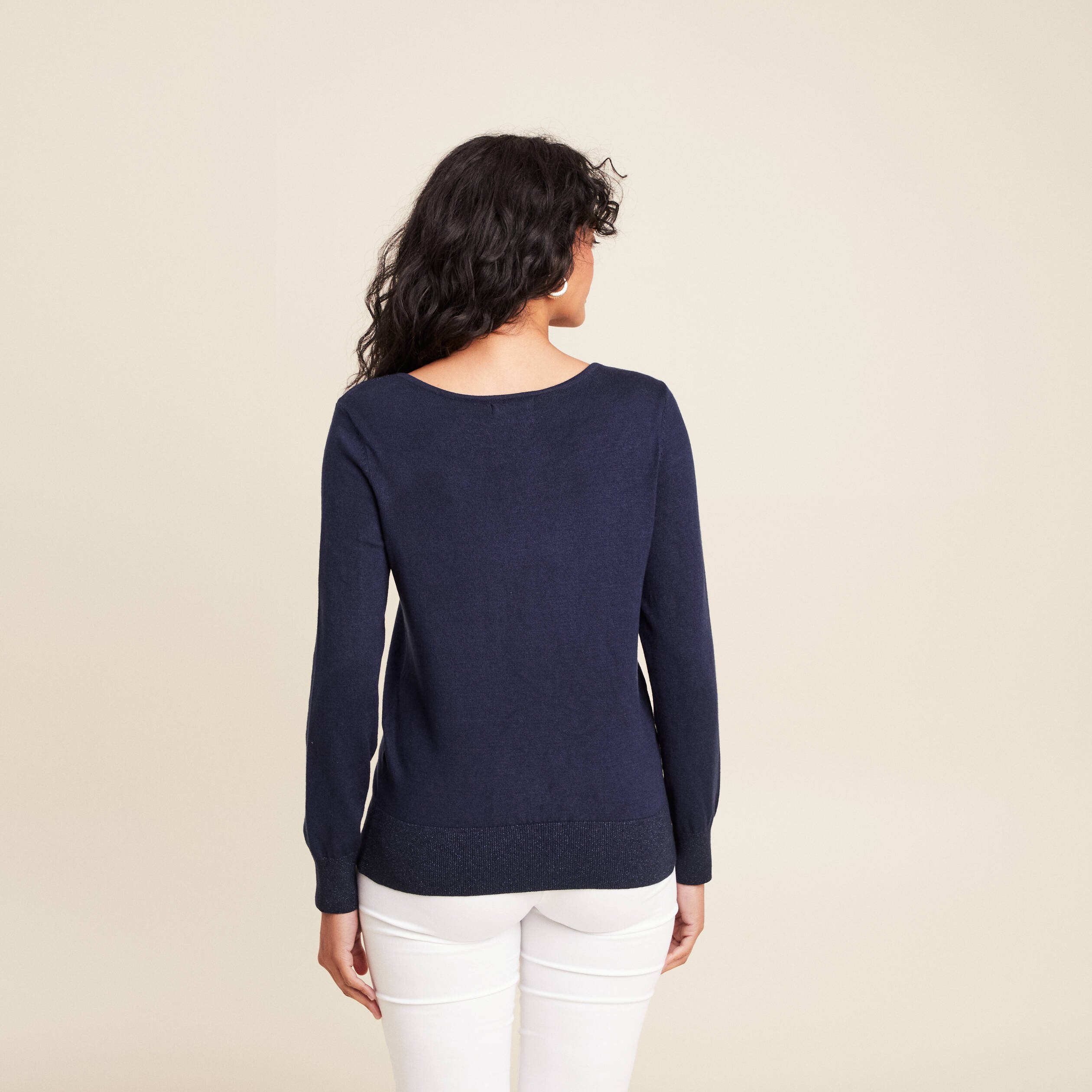 pull manches longues bleu marine femme Pull manches longues bleu marine femme