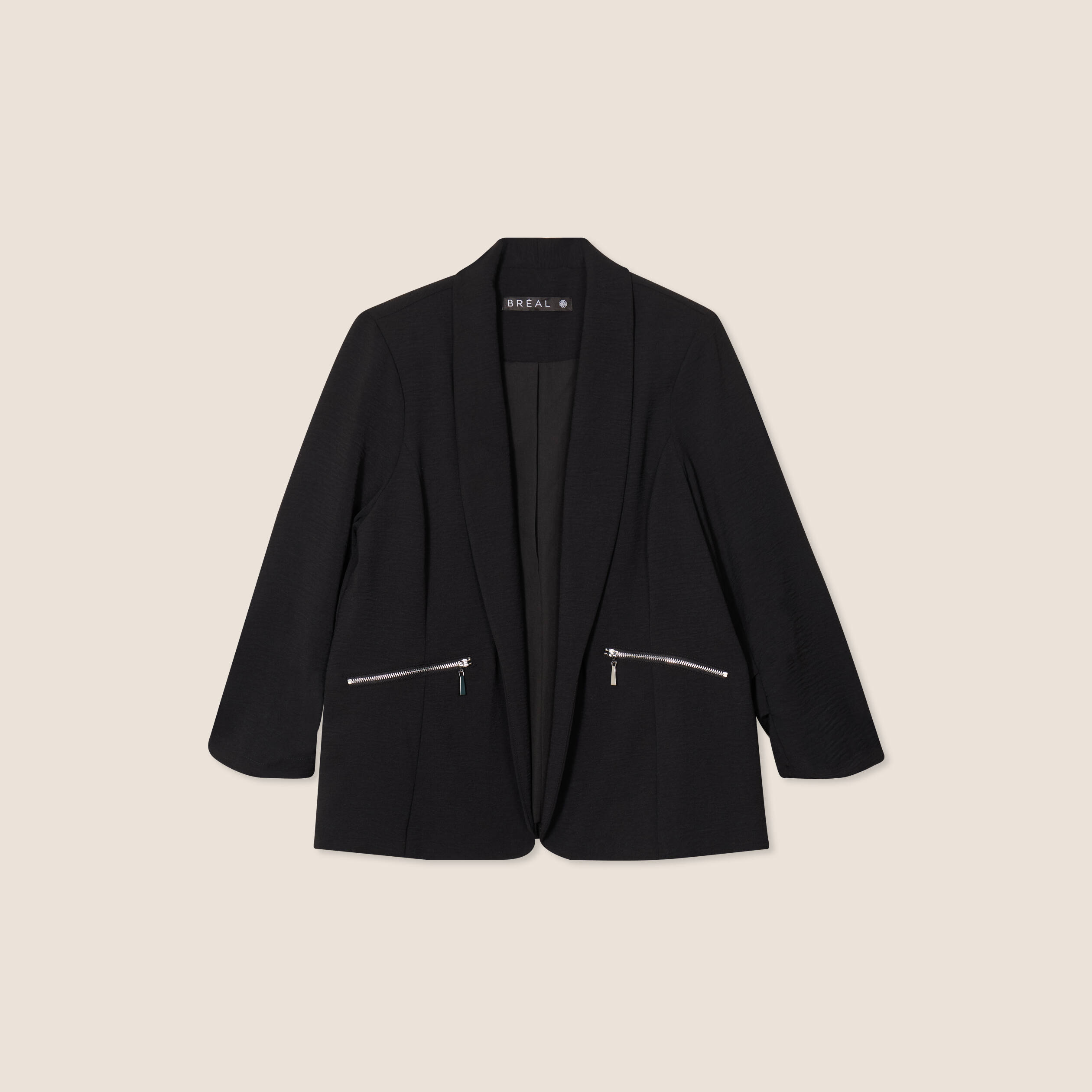 Veste esprit tailleur noir femme