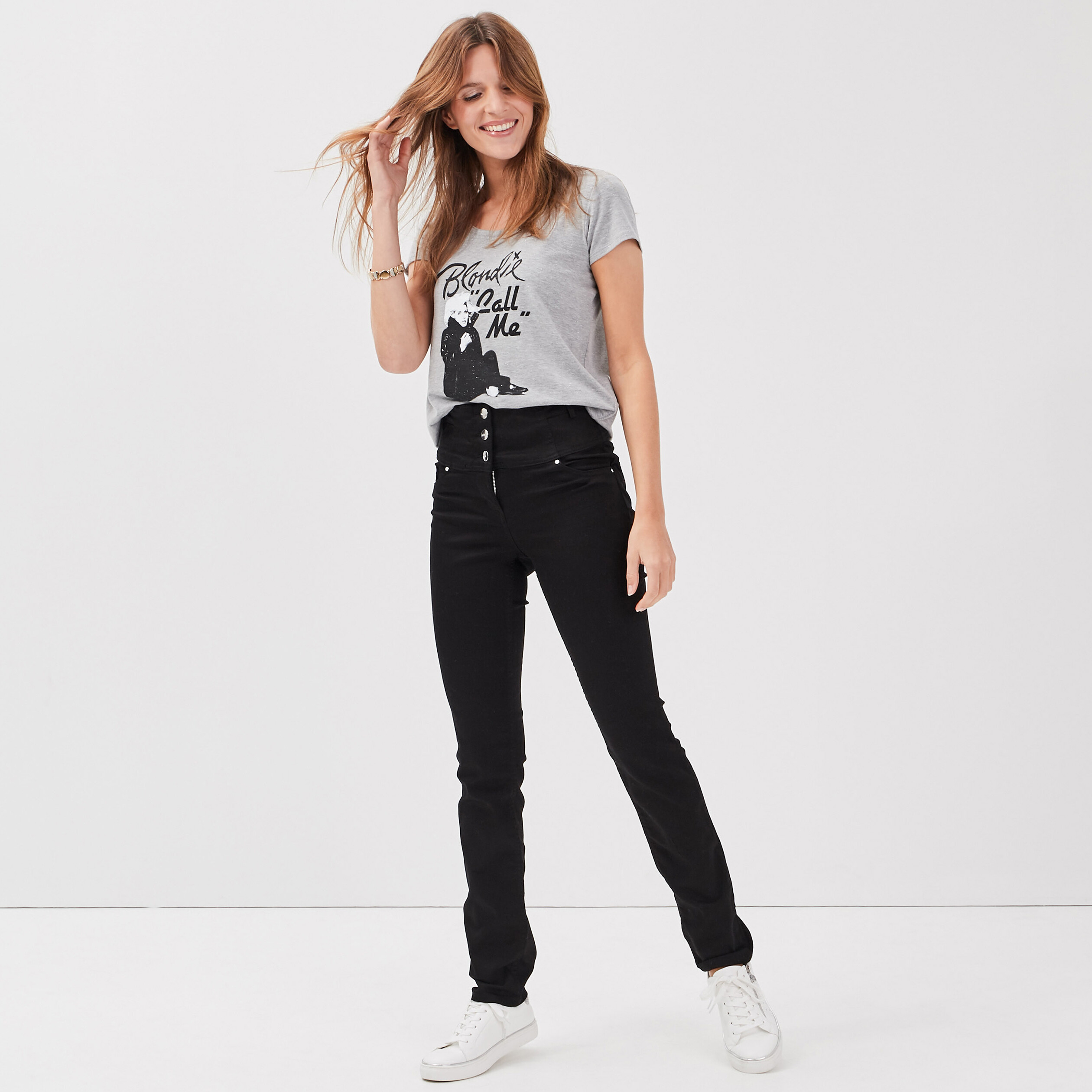 Pantalon magique Le gainant denim noir femme