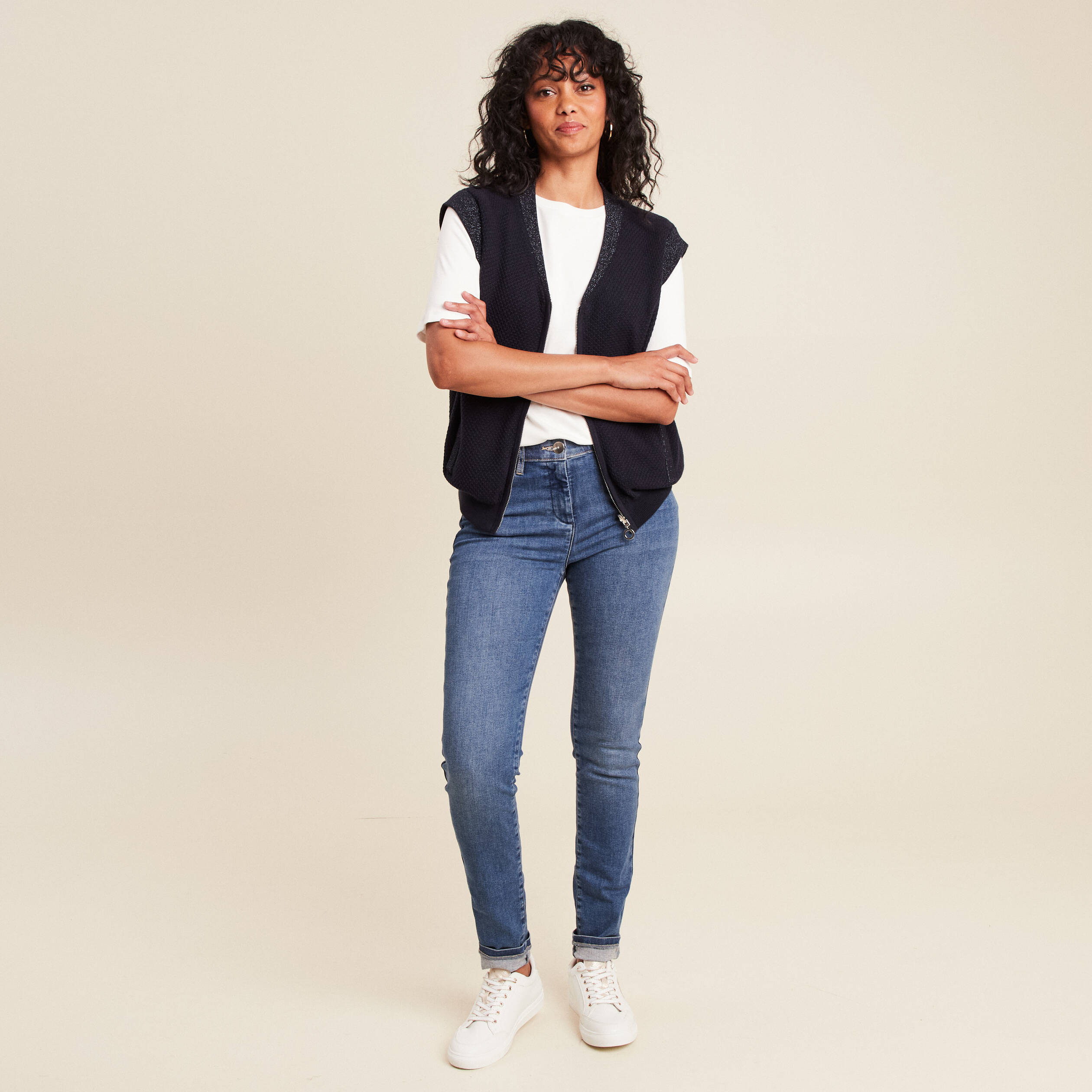 gilet reversible sans manches en coton multicolore femme gilet réversible sans manches en coton multicolore femme