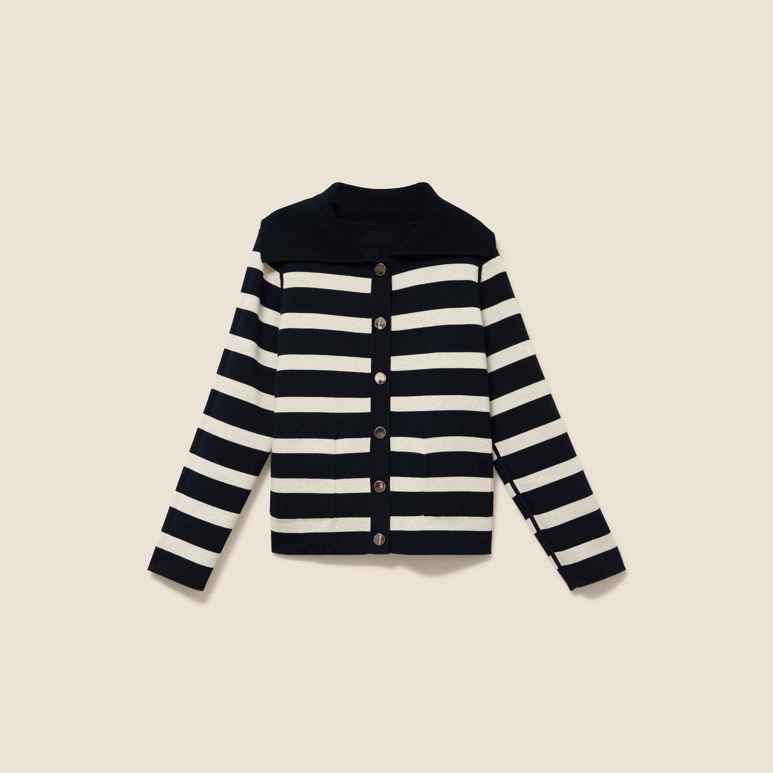 Veste r&eacute;versible en maille noir femme