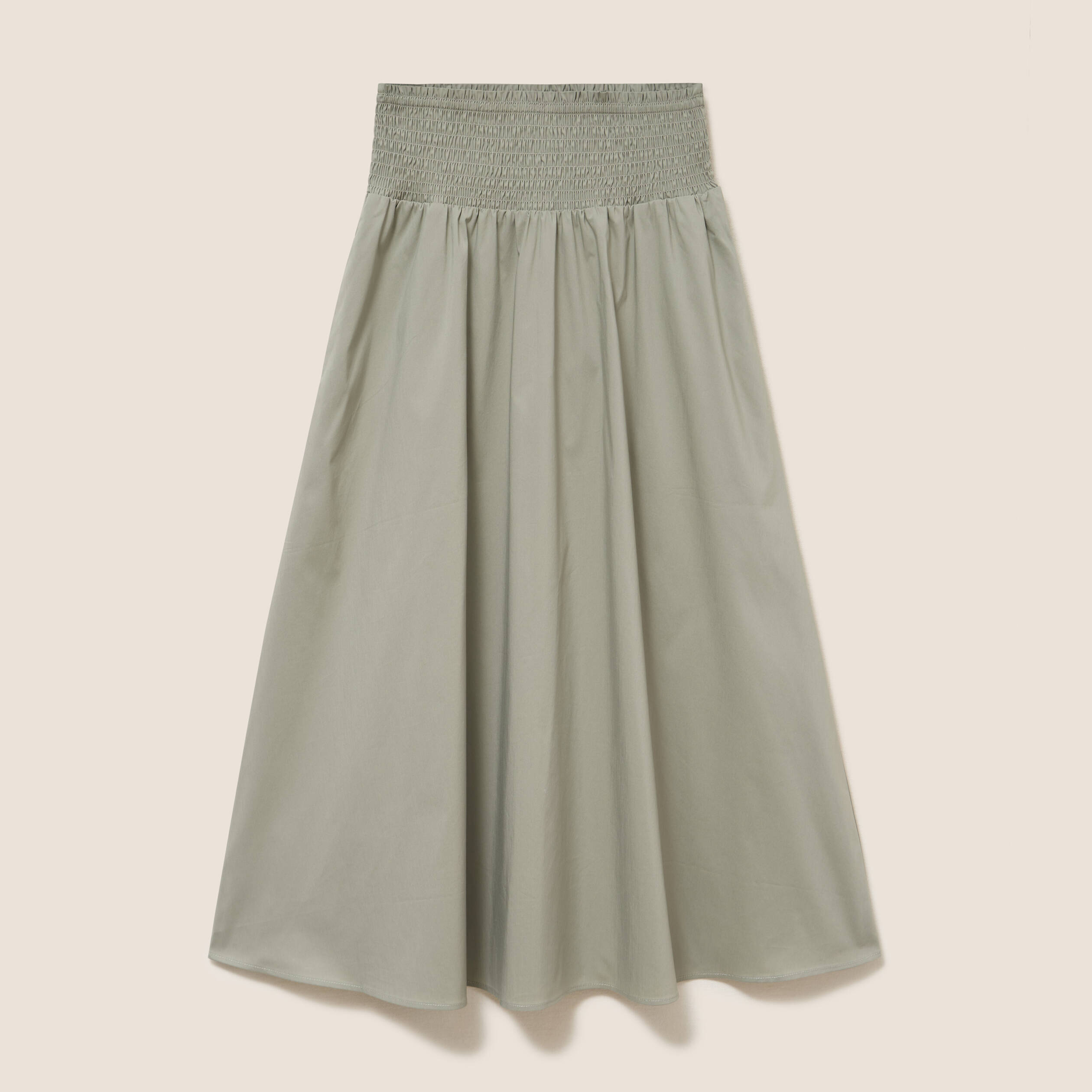 Jupe taille haute vert clair femme