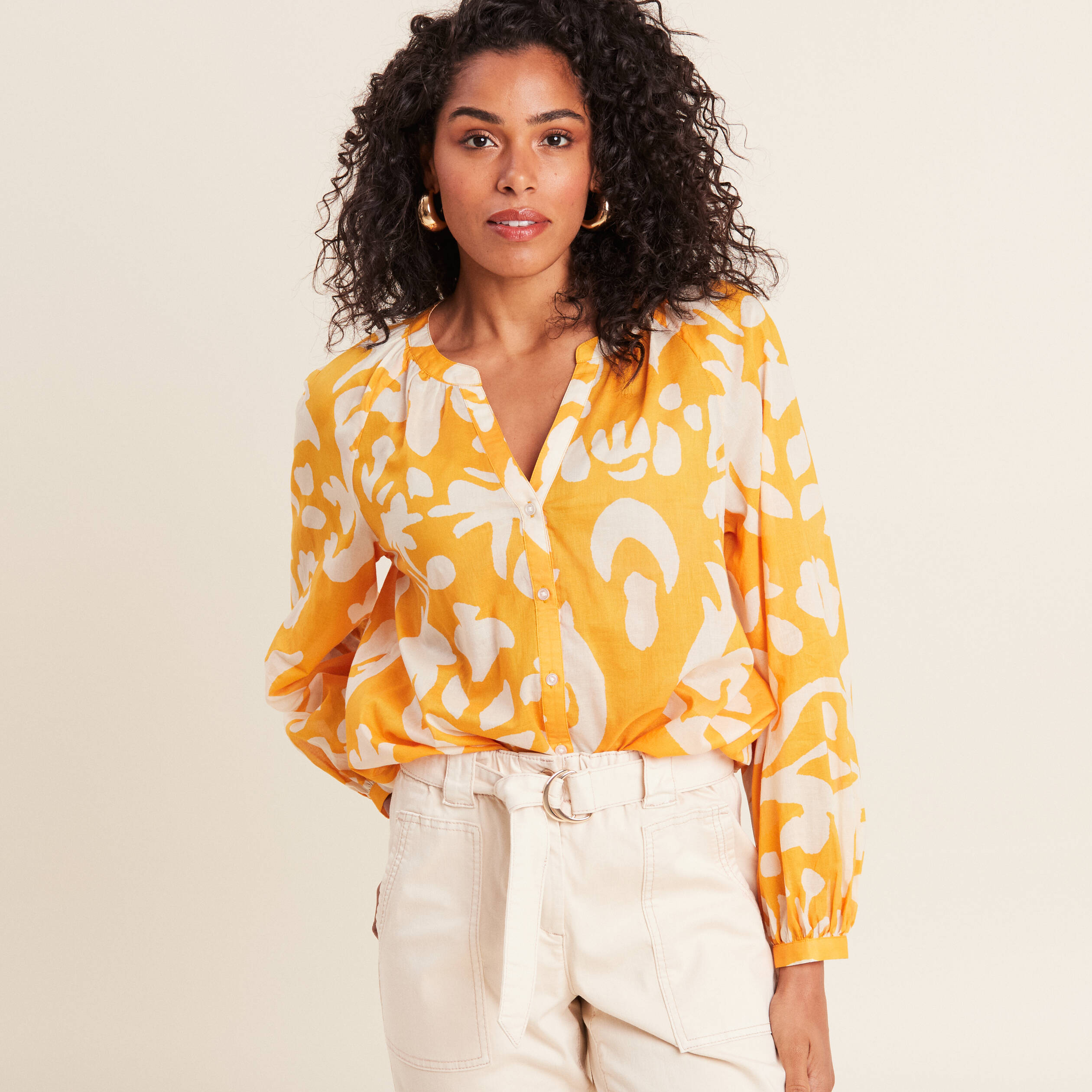 Blouse moutarde femme hotsell